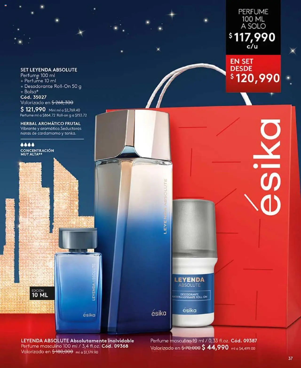 Ésika revista - valida desde el 14.10.2025 | Página: 37 | Productos: Perfume, Desodorante, Antitranspirante