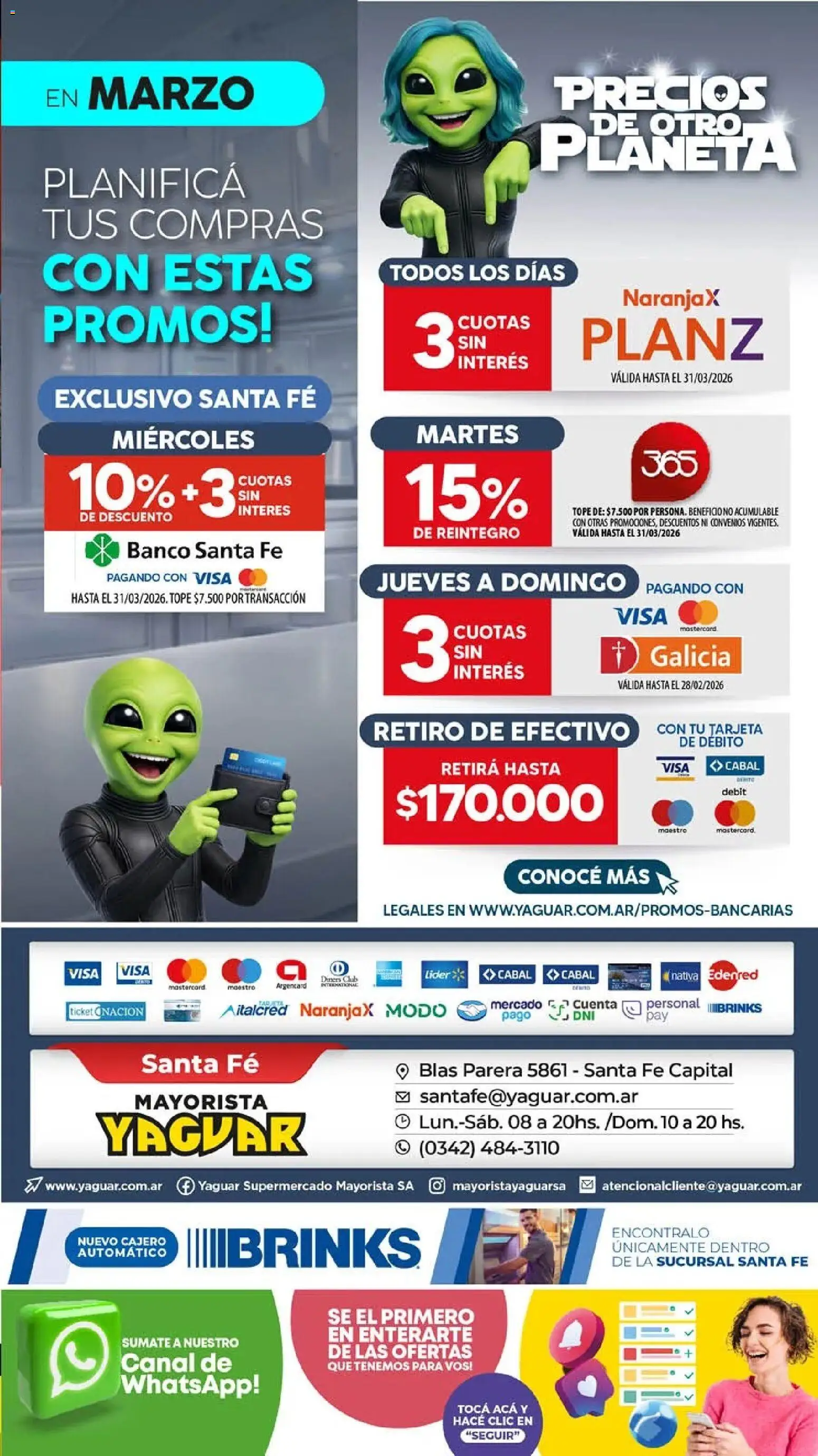 Yaguar - Oferta Semanal Santa Fé │ válido desde el 11.03.2026 | Página: 19 | Productos: Banco