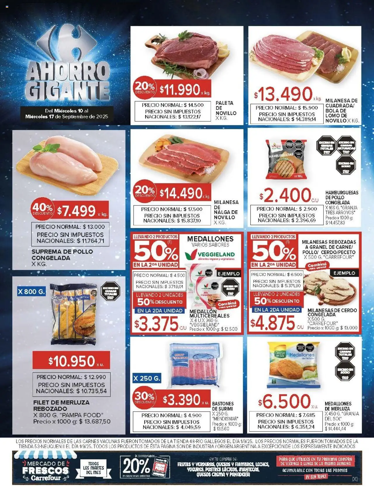 Carrefour ofertas - Comodoro │ válido desde el 10.09.2025 | Página: 15 | Productos: Panadería, Milanesa, Cerdo, Cereales