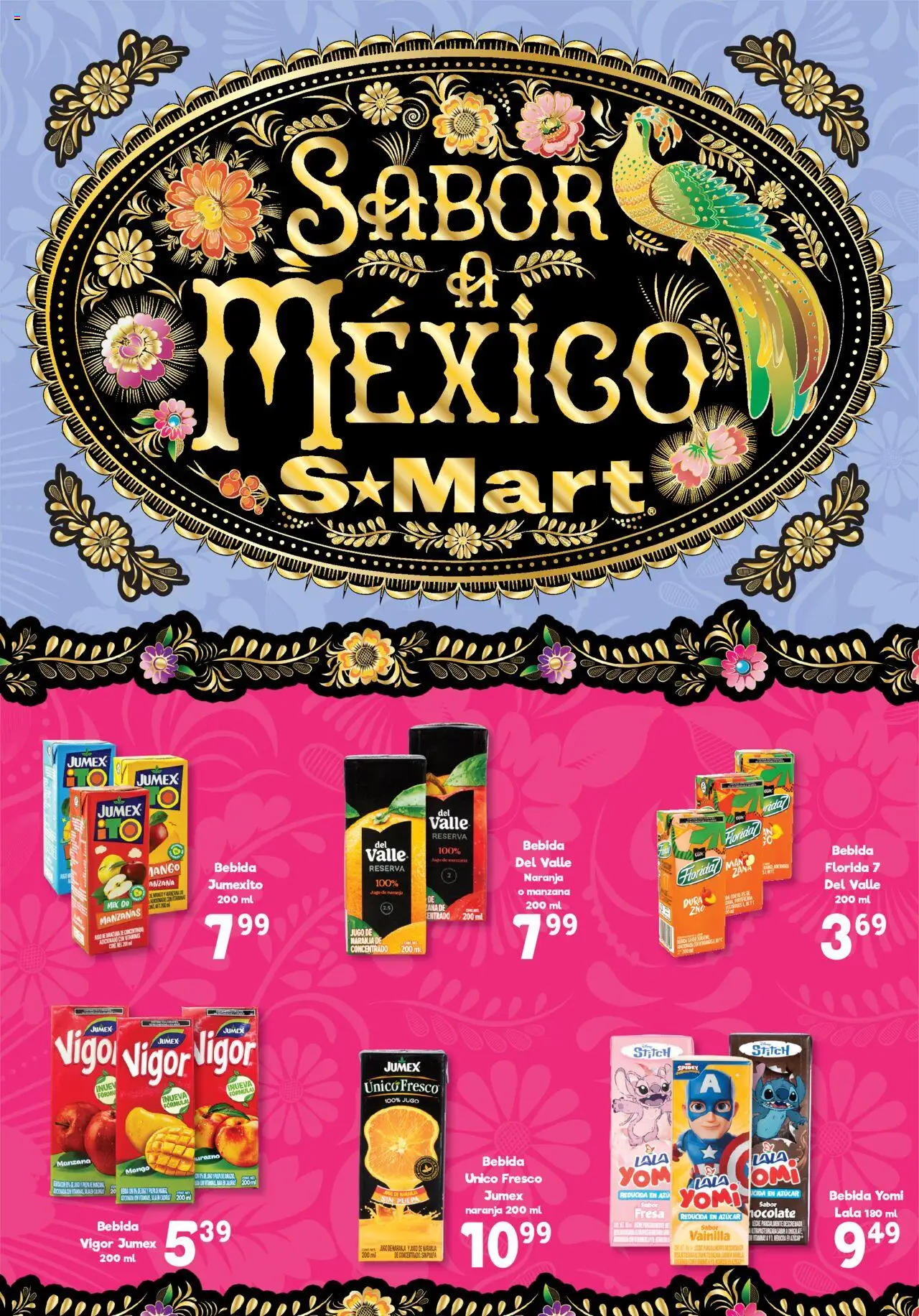 Nuevas ofertas de S-Mart válidas en toda la República Mexicana desde el 19.08.2025. ¡Encuentra las mejores ofertas en S-Mart - Folleto de Feria - Juarez! | Página: 2 | Productos: Fresa, Leche, Jugo, Manzanas