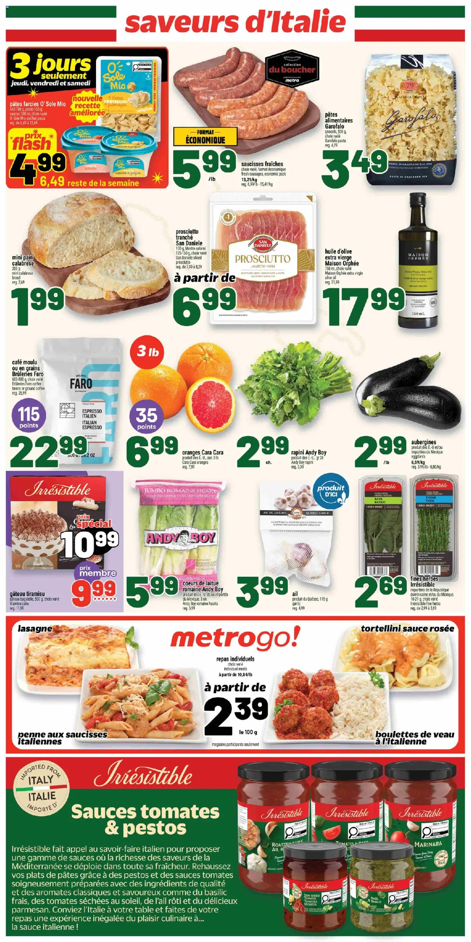 Metro flyer valid from 19.03.2026 | Page: 20 | Products: Pasta, Oil, Bread, Oranges
