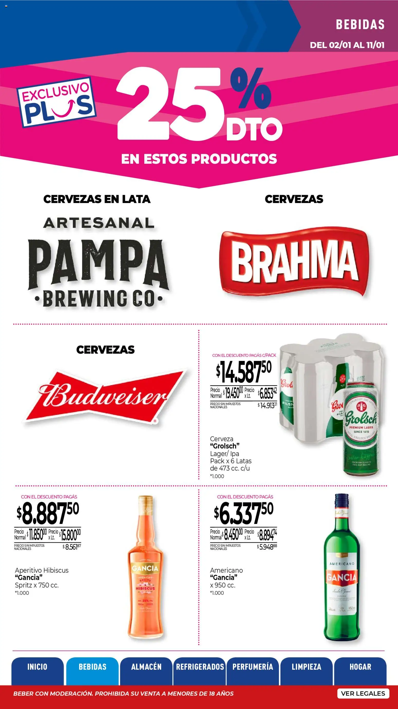 La Anonima catálogo │ válido desde el 02.01.2026 | Página: 6 | Productos: Cerveza