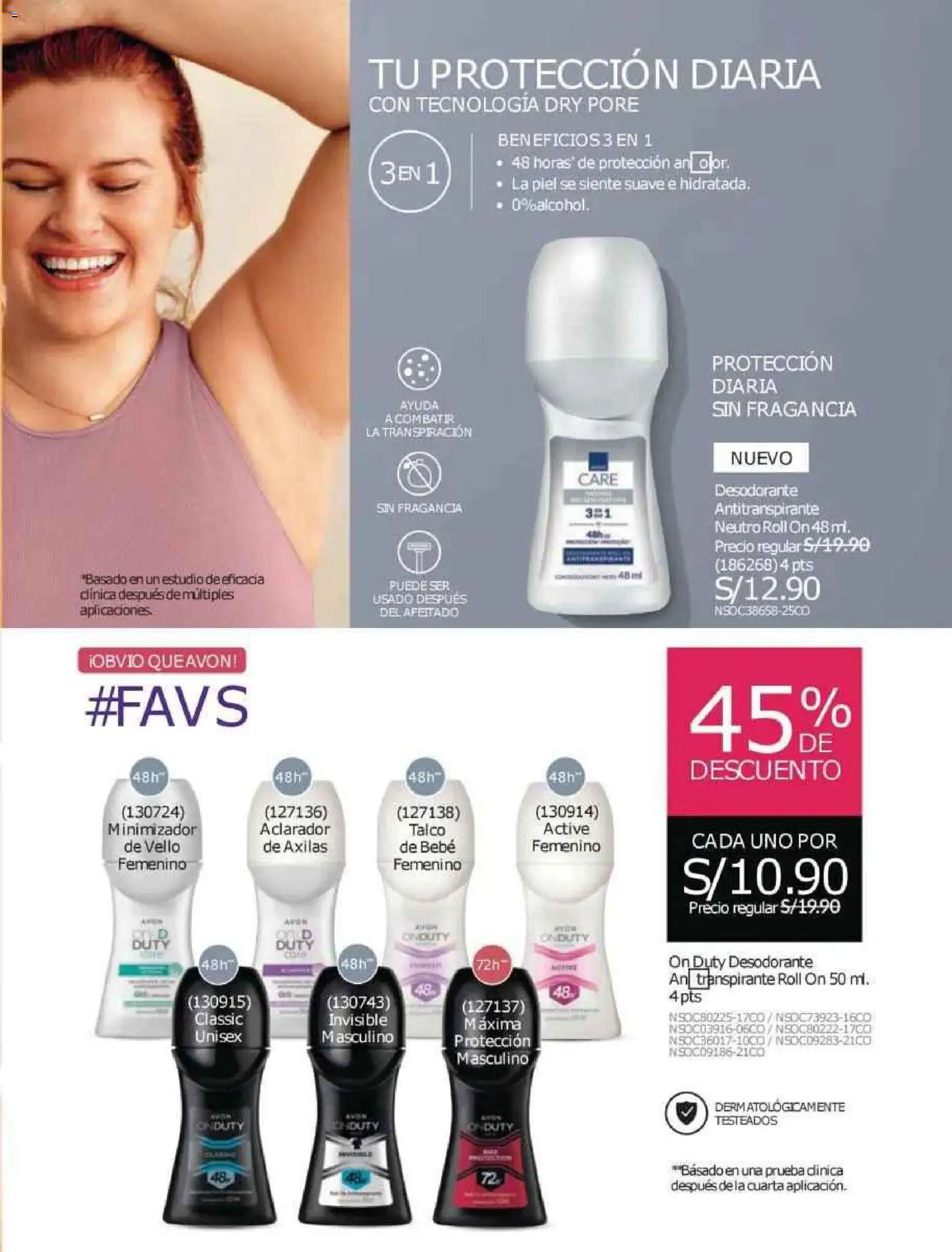 Catálogo Avon válido desde 12.10.2025 | Página: 170 | Productos: Desodorante, Antitranspirante, Fragancia