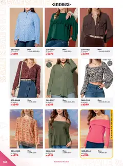 Vista previa de Andrea catálogo Outlet, nuevo folleto de la tienda, válido en México a partir del 21.12.2025 | Página: 140 | Productos: Blusa, Ropa