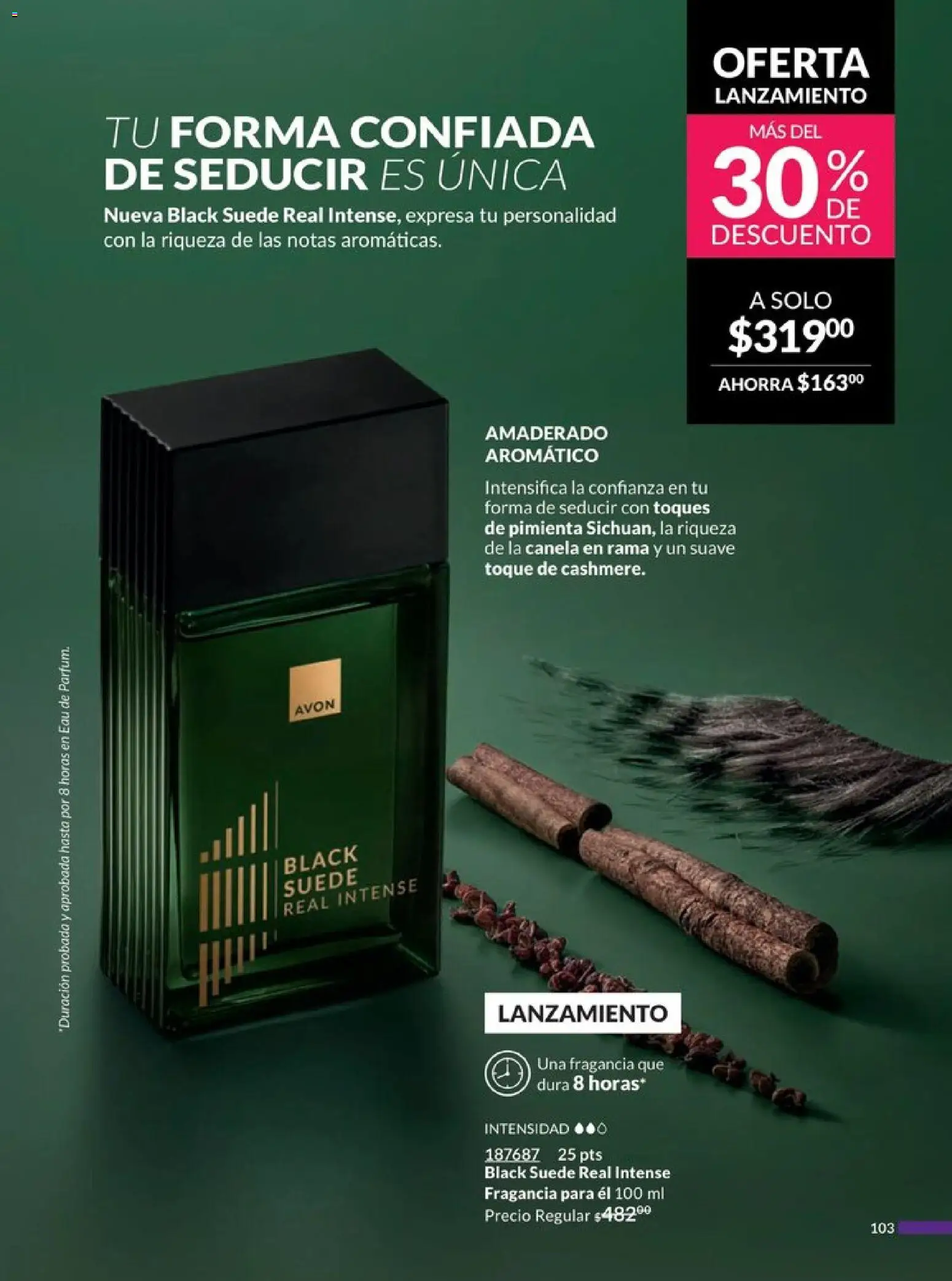 Nuevas ofertas de AVON válidas en toda la República Mexicana desde el 20.12.2025. ¡Encuentra las mejores ofertas en AVON campaña 1 2026! | Página: 109 | Productos: Pimienta, Fragancia