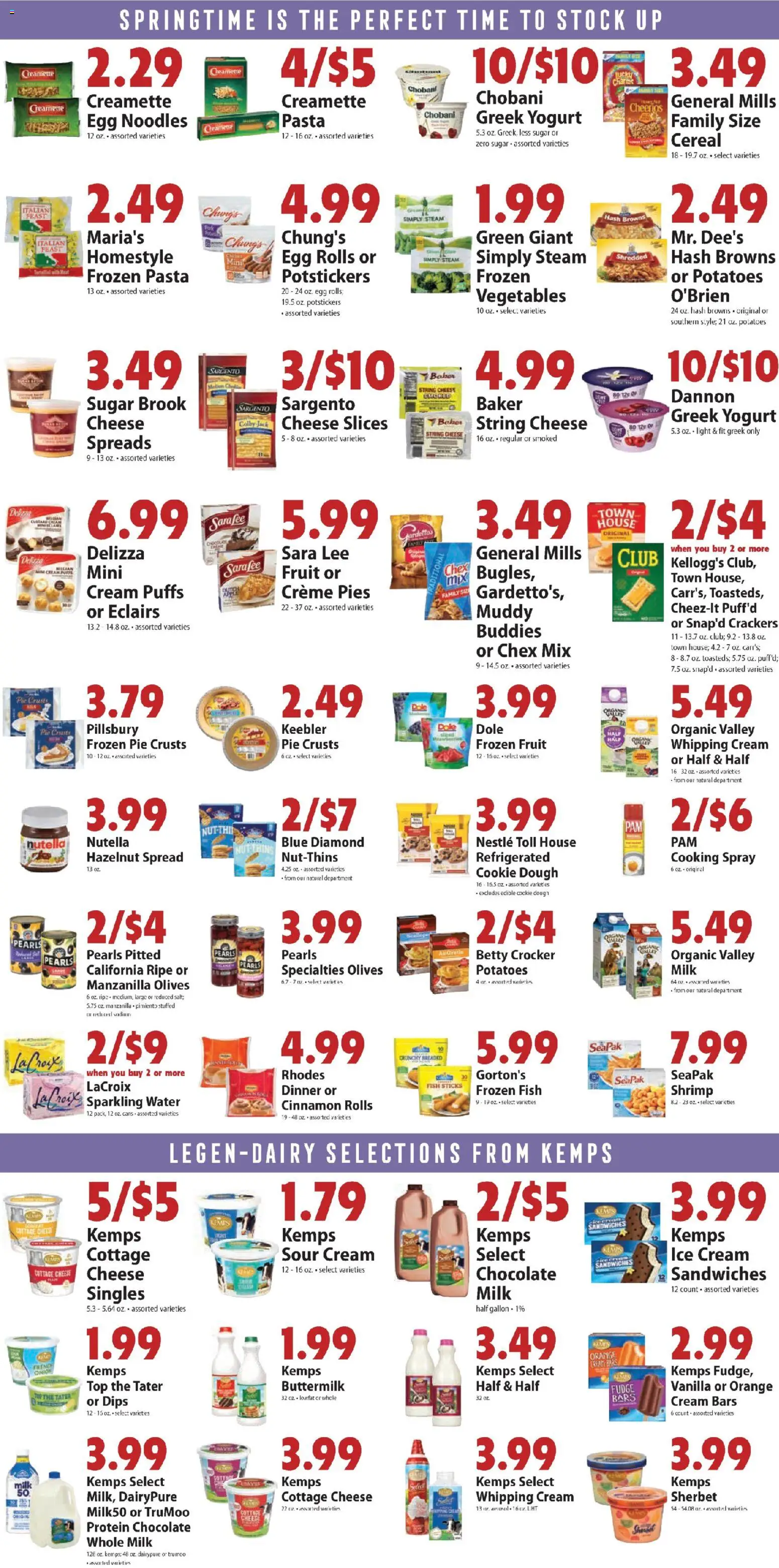 Festival Foods Weekly Ad - valid from 01.04.2026 | Page: 5 | Products: Cheese, Yogurt, Cottage cheese, Vegetables