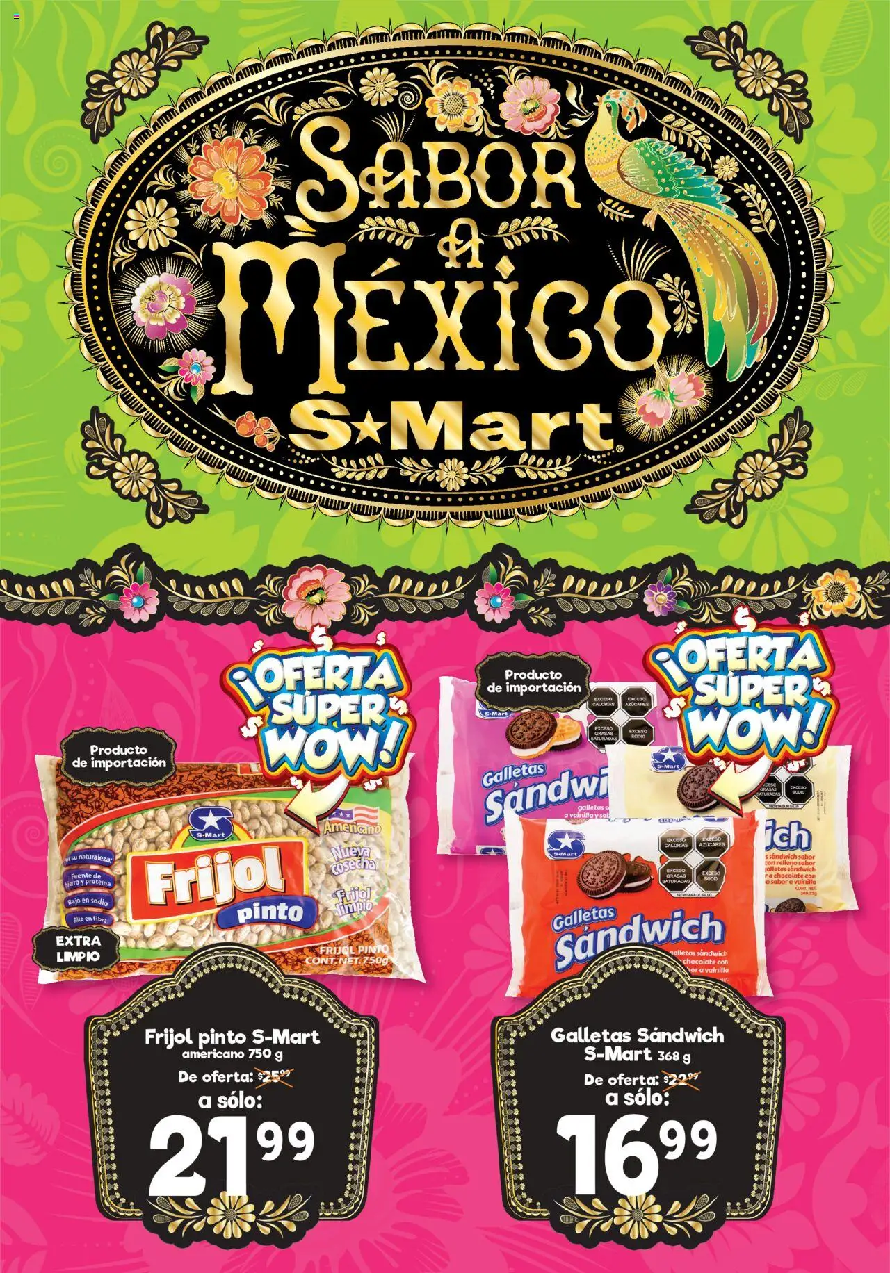Nuevas ofertas de S-Mart válidas en toda la República Mexicana desde el 19.08.2025. ¡Encuentra las mejores ofertas en S-Mart folleto! | Página: 3 | Productos: Fuente, Sal, Chocolate, Galletas
