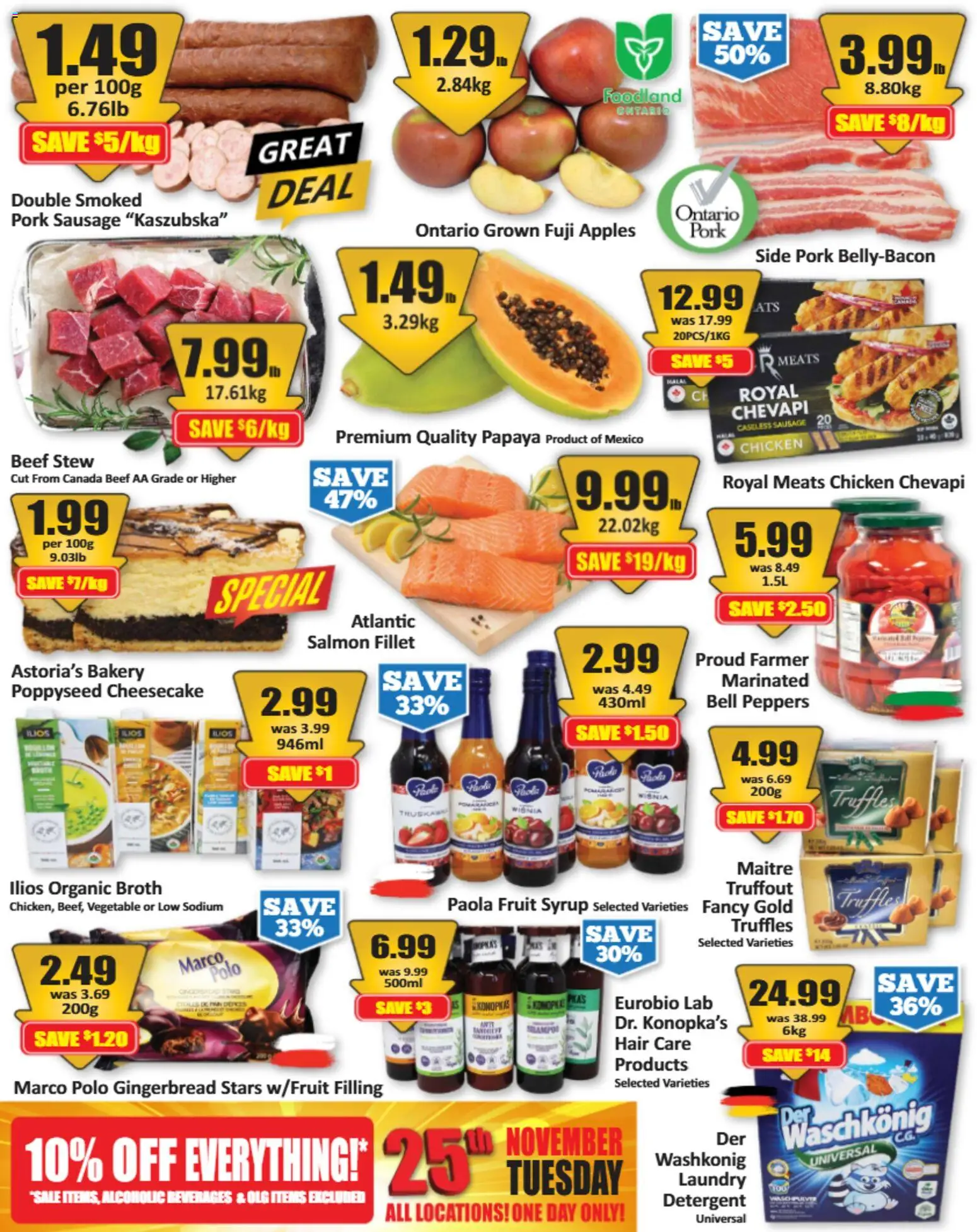 Starsky flyer valid from 13.11.2025 | Page: 2 | Products: Beef, Bakery, Pork, Apples
