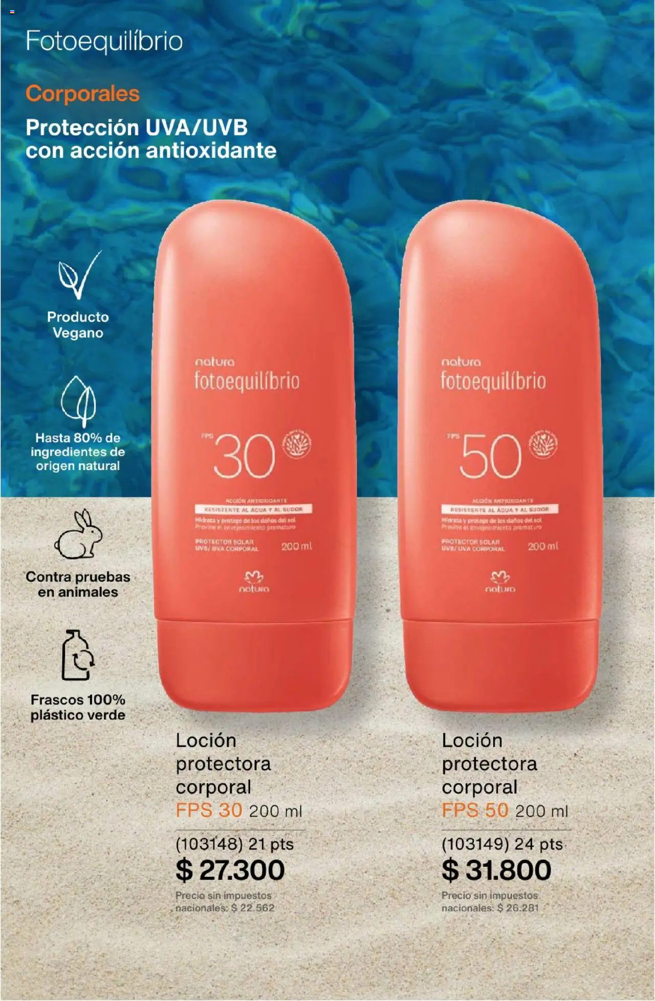 Catálogo Natura Ciclo 13 │ válido desde el 11.09.2025 | Página: 250 | Productos: Protector solar, Loción, Agua, Uva