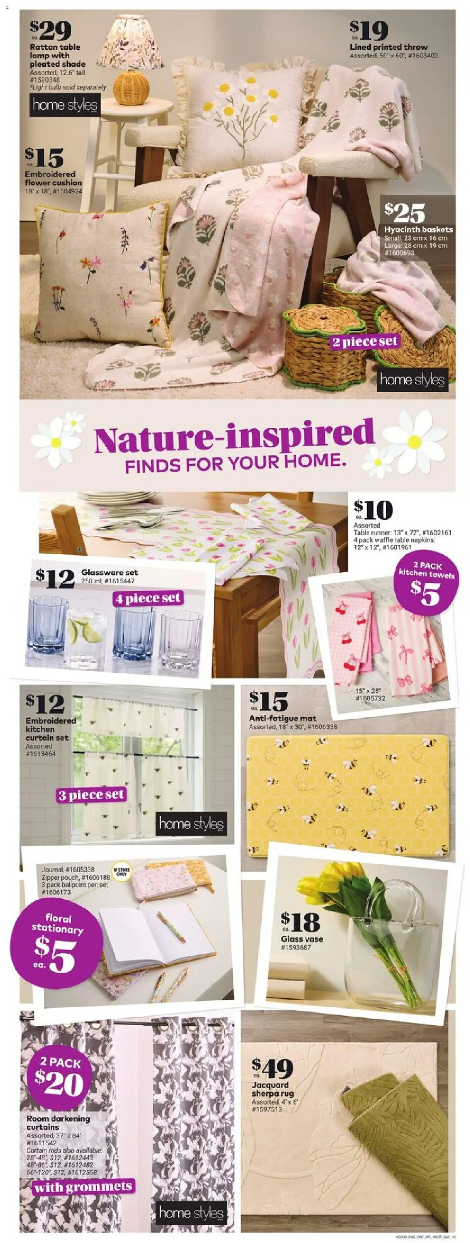 Giant Tiger flyer valid from 25.02.2026 | Page: 14 | Products: Table, Basket, Vase, Lamp