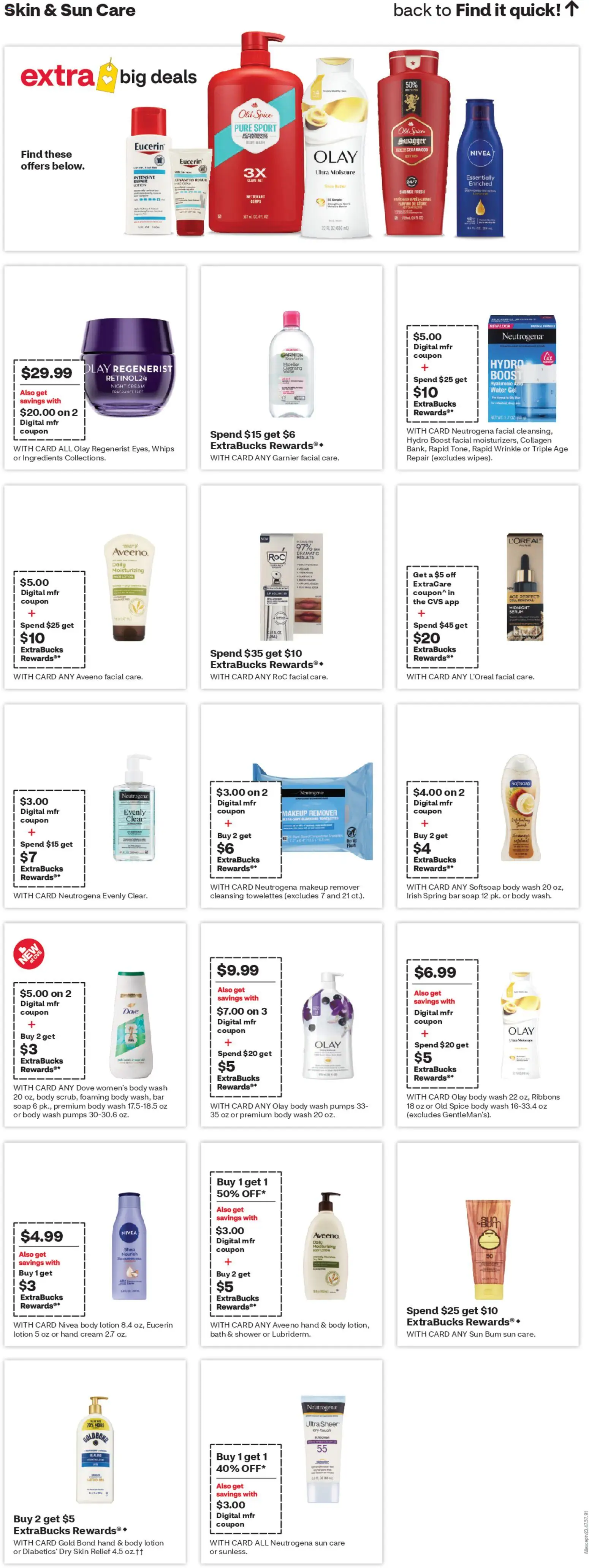 CVS Pharmacy Weekly Ad - valid from 15.03.2026 | Page: 12 | Products: Makeup Remover, Cream, Body Wash, Spices