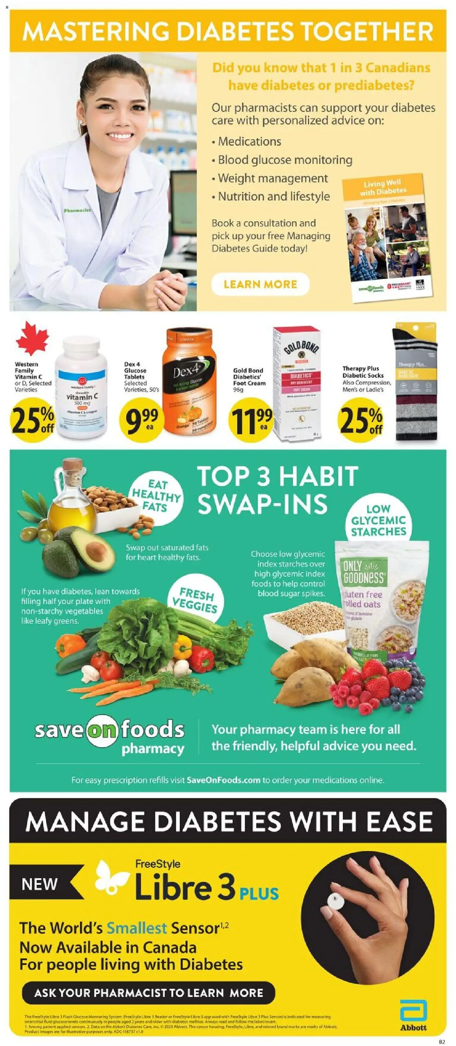 Save on foods flyer valid from 06.11.2025 | Page: 27 | Products: Cream, Socks