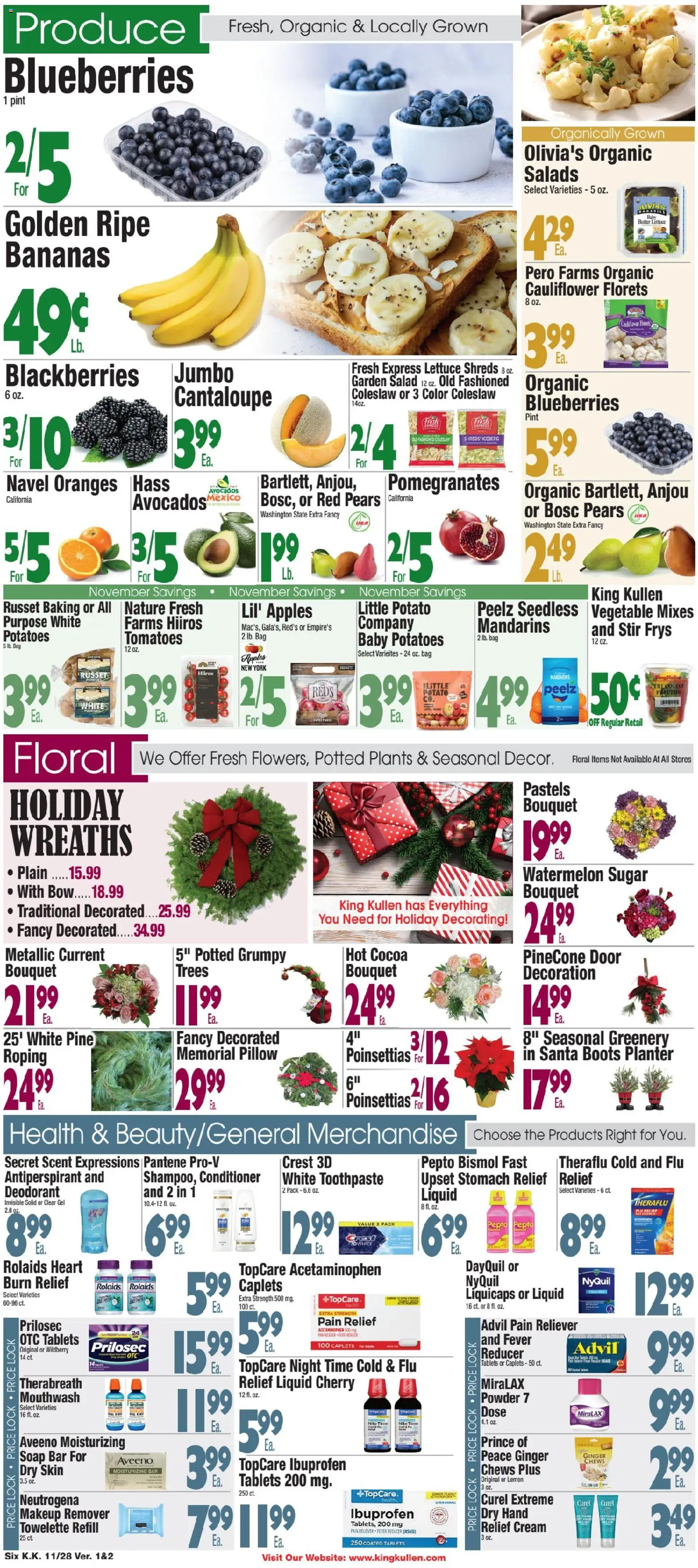 King Kullen Weekly Ad - valid from 28.11.2025 | Page: 6 | Products: Lettuce, Cream, Boots, Bag