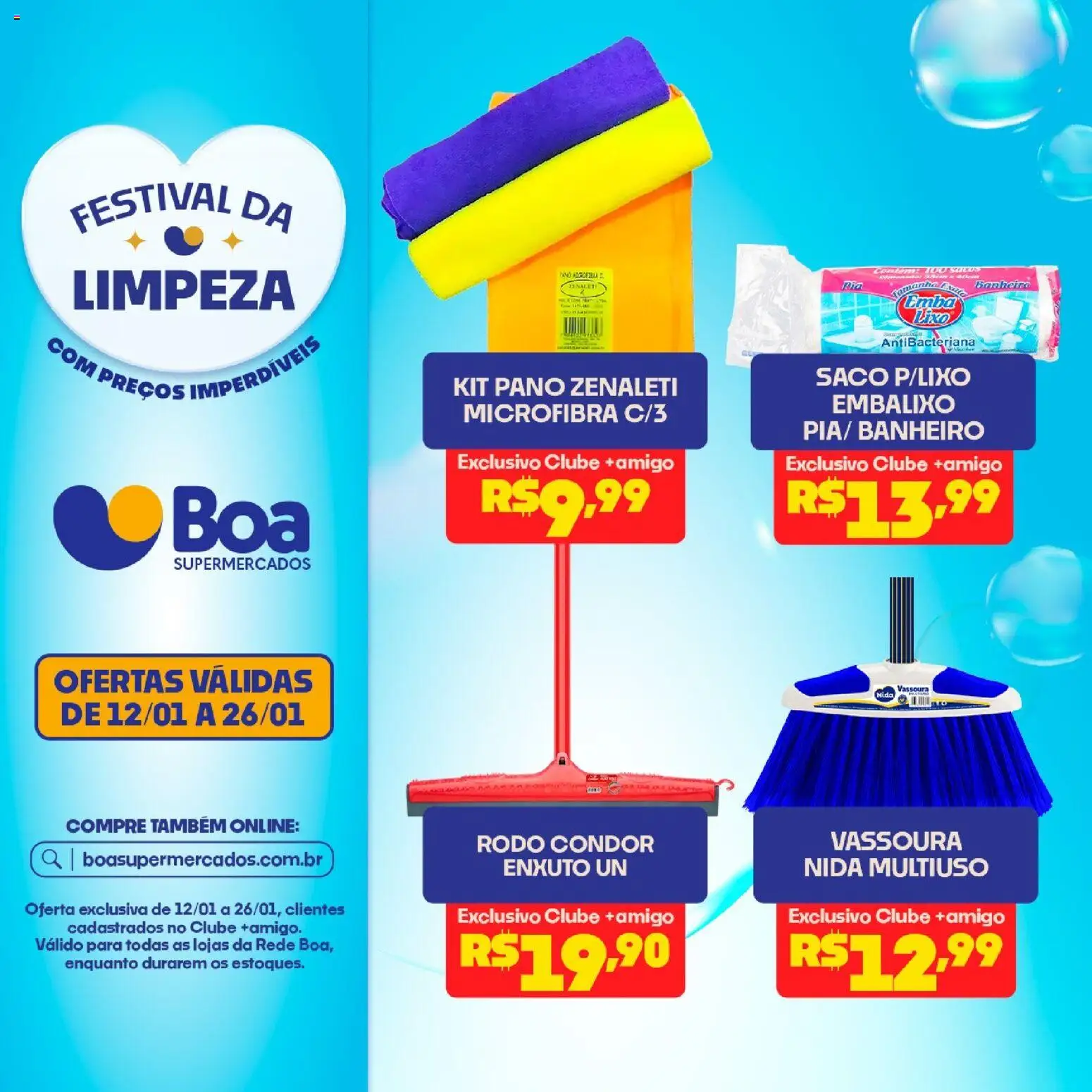 Boa Supermercados Folheto - válido de 12.01.2026 | Página: 13 | Produtos: Vassoura, Rodo