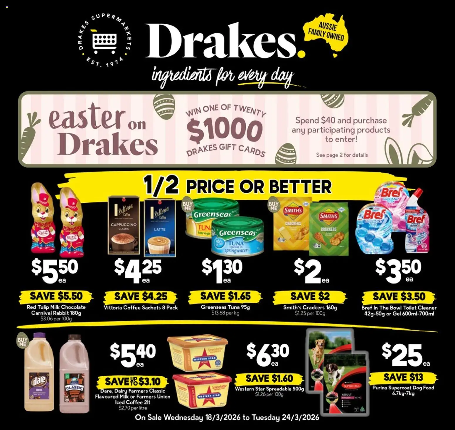 Drakes catalogue - valid from 18.03.2026 | Page: 20 | Products: Crackers, Coffee, Dog food, Tuna