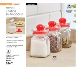 Vista previa de Juego de 3 especieros rojos Plástico., Juego de 3 especieros rojos Plástico. (209429) 7 pts, nuevo folleto de la tienda, válido en México a partir del 07.11.2025 | Página: 48