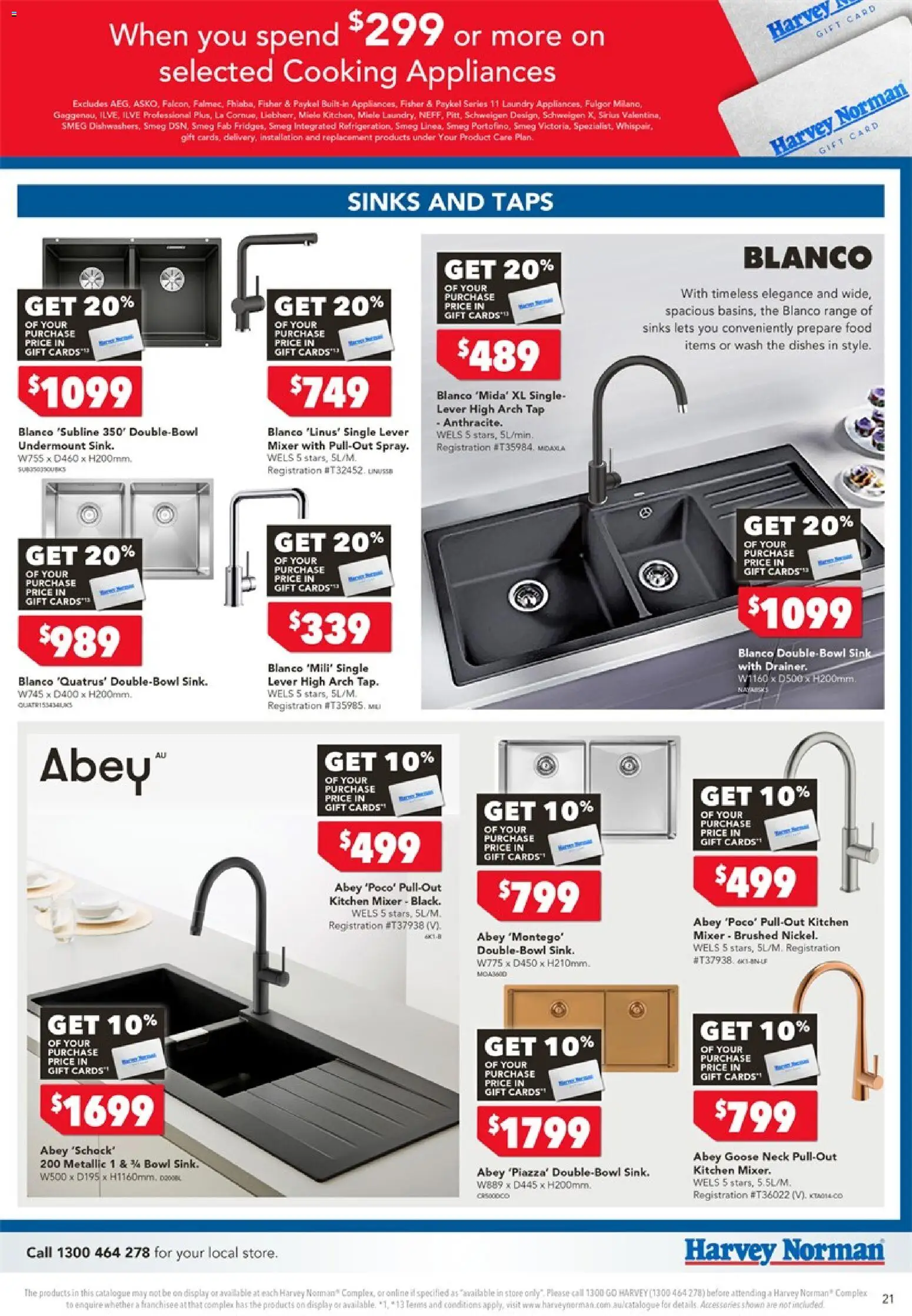 Harvey Norman catalogue - valid from 20.02.2026 | Page: 21 | Products: Sink, Tap, Laundry, Mixer