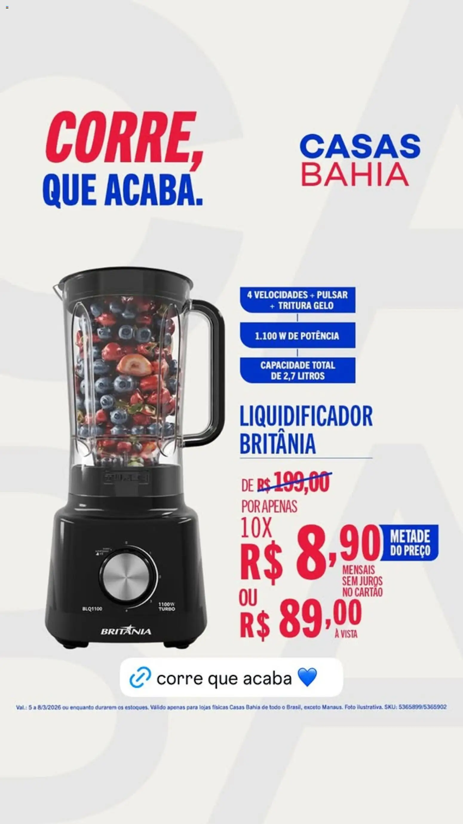 Casas Bahia Folheto - válido de 05.03.2026 | Página: 3