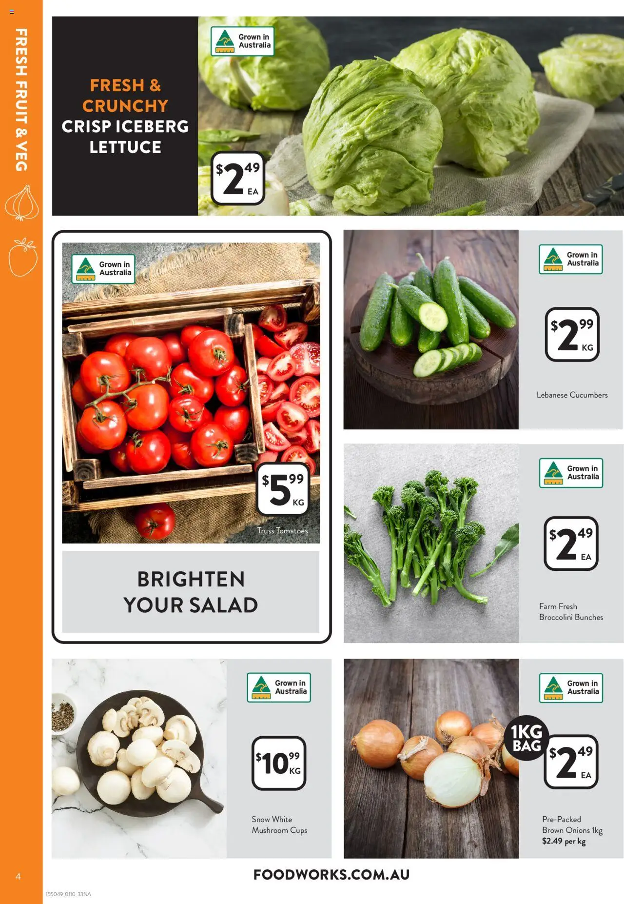 Foodworks catalogue - valid from 01.10.2025 | Page: 4 | Products: Cups, Lettuce, Tomatoes, Salad