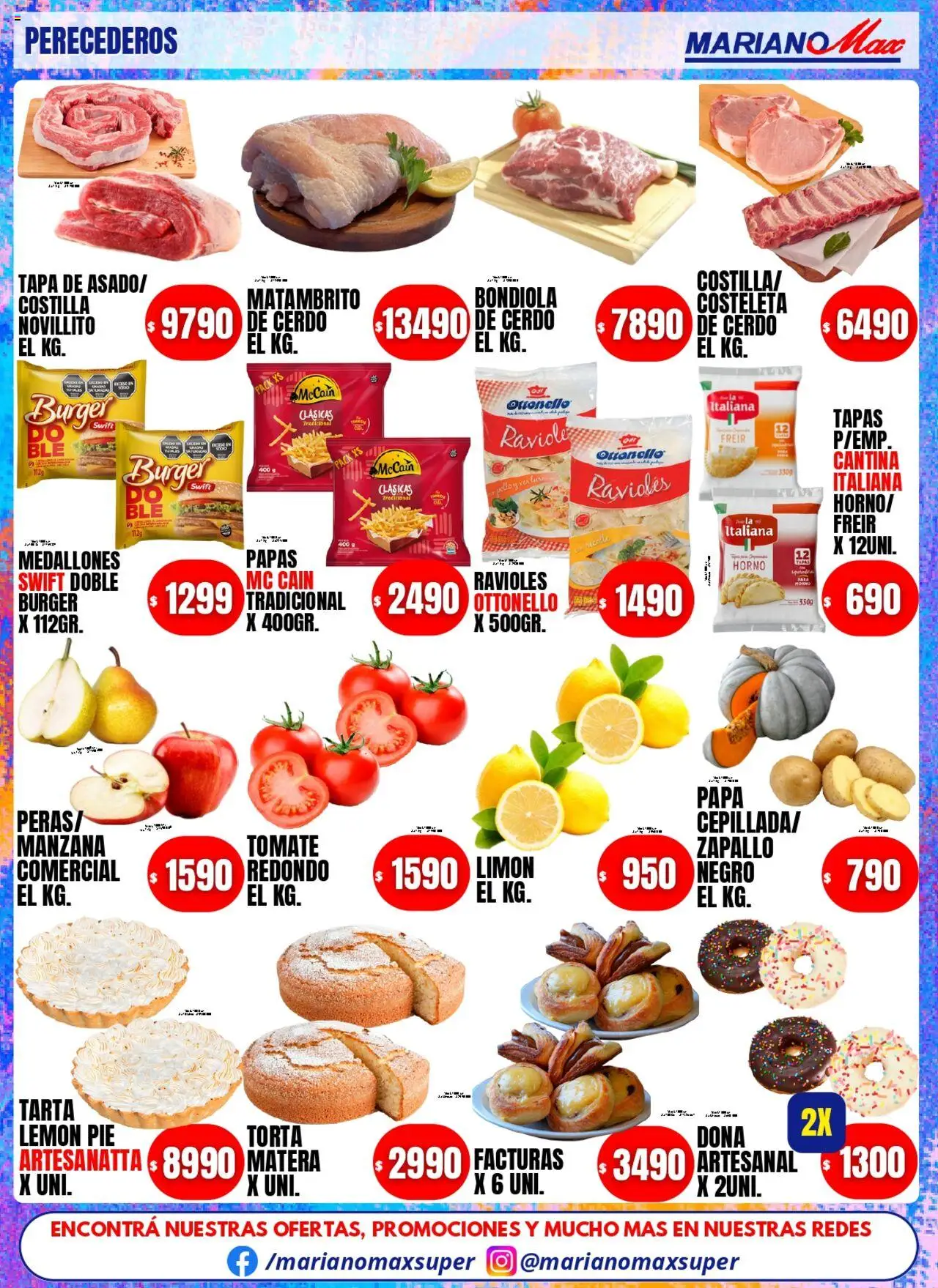 Mariano Max catálogo │ válido desde el 05.08.2025 | Página: 5 | Productos: Pollo, Papa, Limón, Cerdo