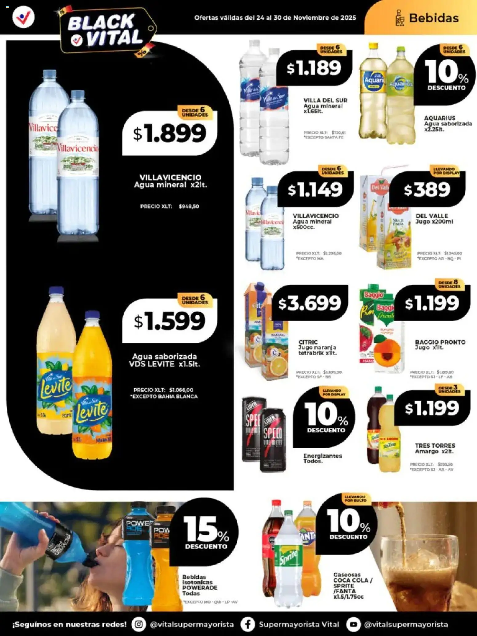 Vital - Ofertas - Posadas │ válido desde el 24.11.2025 | Página: 22 | Productos: Agua, Jugo, Agua saborizada, Té