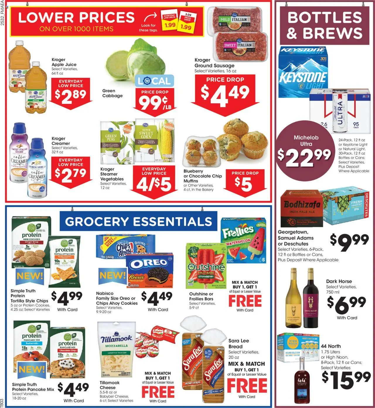 Fred Meyer Weekly Ad - valid from 10.09.2025 | Page: 7 | Products: Coffee, Chips, Cabbage, Chocolate Chip