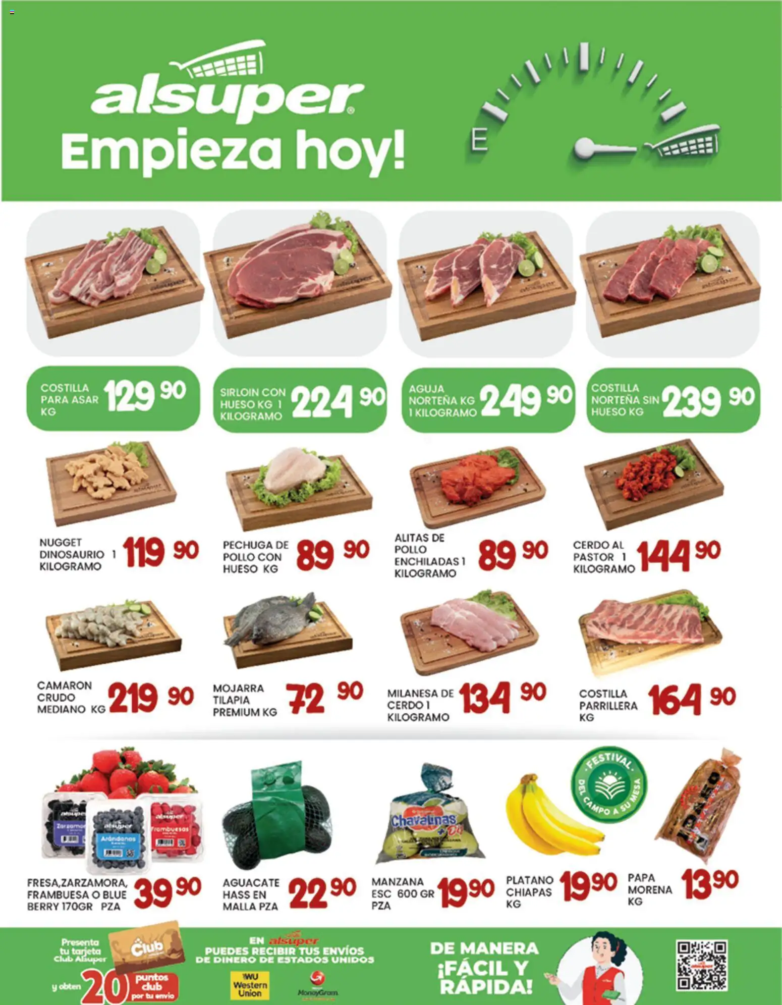 Nuevas ofertas de Alsuper válidas en toda la República Mexicana desde el 09.01.2026. ¡Encuentra las mejores ofertas en Alsuper folleto Durango! | Página: 8 | Productos: Milanesa, Papa, Manzana, Mesa