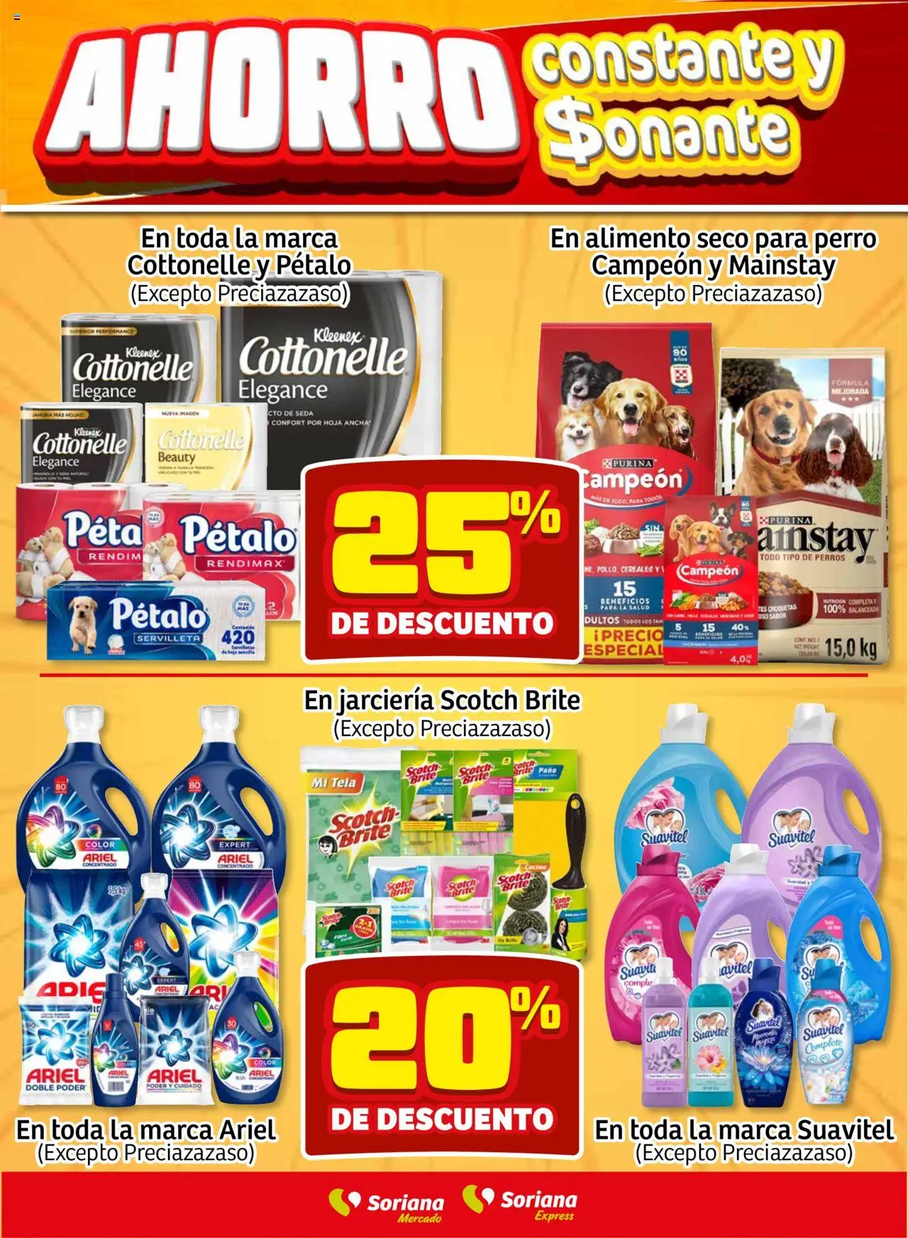 Nuevas ofertas de Soriana válidas en toda la República Mexicana desde el 02.10.2025. ¡Encuentra las mejores ofertas en Soriana - Fin de Semana Mercado: Ags, Nay, Jal, Qro, Col, Mich, Gto, Hgo, Tlax, Mor, Pue, Gro, Oax, Edo. de Mex, CDMX, Zac y SLP! | Página: 4 | Productos: Cereales, Cocina