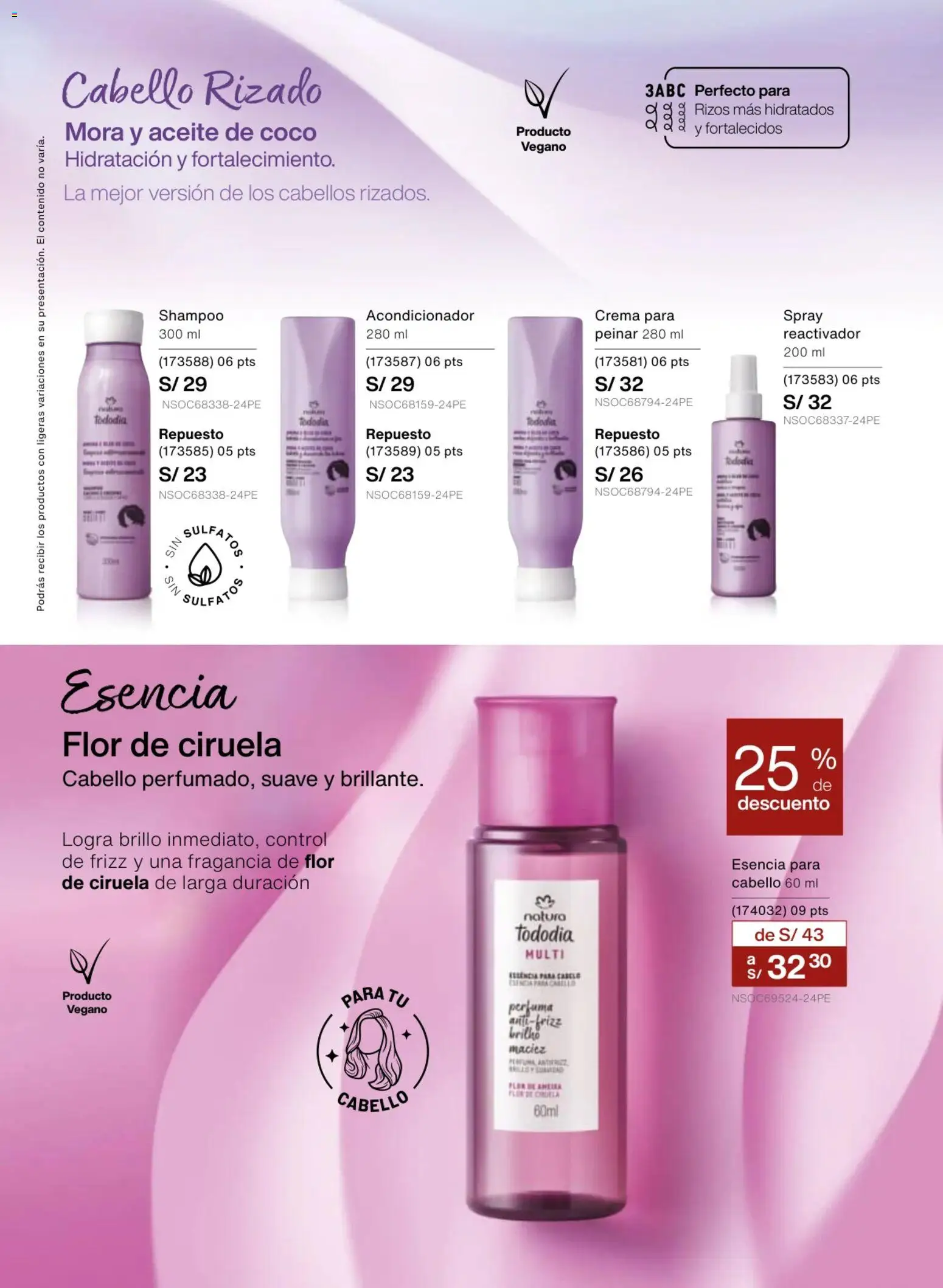 Catálogo Natura válido desde 18.02.2026 | Página: 137 | Productos: Shampoo, Acondicionador, Crema, Fragancia