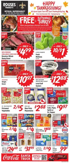 Preview of Rouses weekly ads valid from 19.11.2025