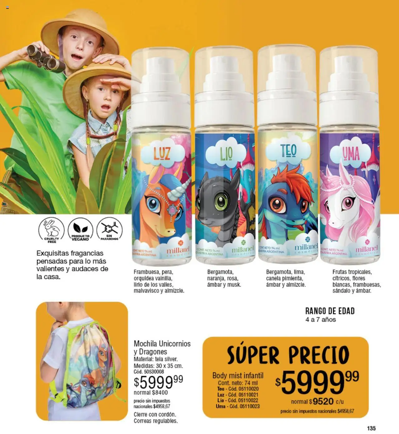 Millanel - Catálogo │ válido desde el 20.10.2025 | Página: 135 | Productos: Body, Mochila