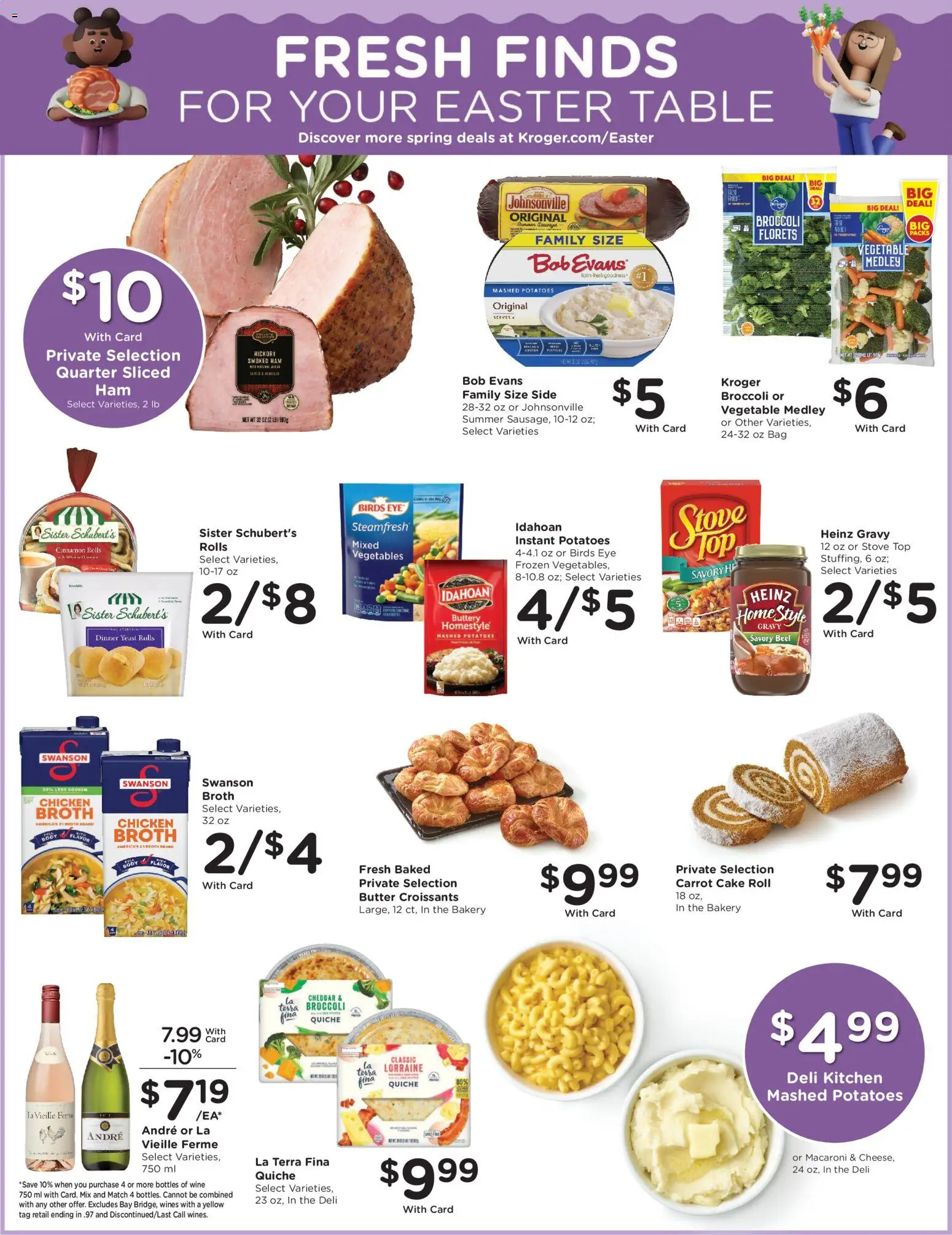Kroger Weekly Ad - valid from 18.03.2026 | Page: 5 | Products: Wine, Carrot, Bag, Stove