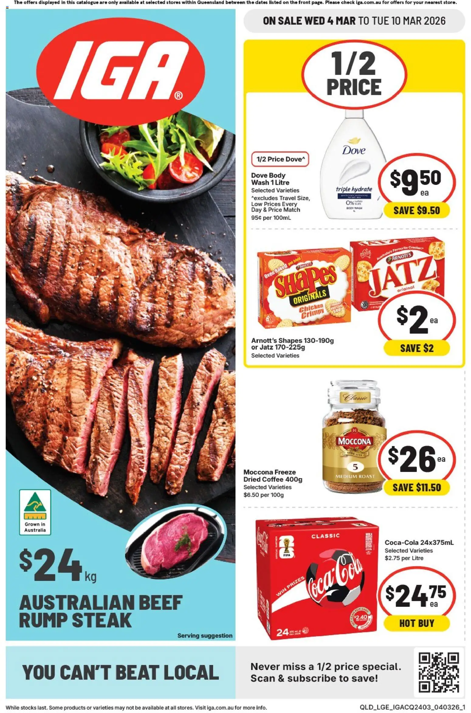 IGA catalogue - valid from 04.03.2026 | Page: 1 | Products: Chicken, Lamb, Sugar, Lime
