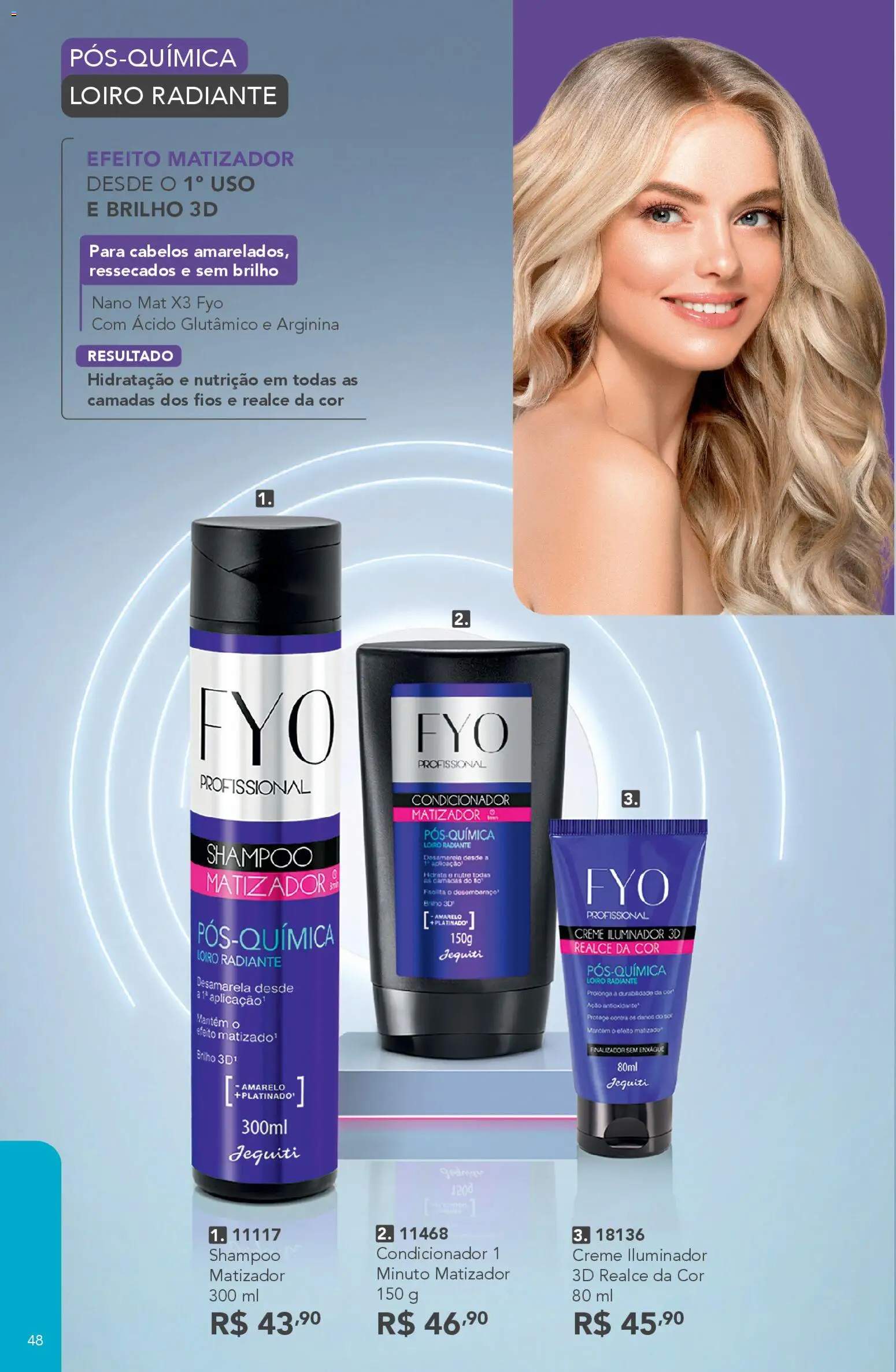 Jequiti Folheto - válido de 30.01.2026 | Página: 48 | Produtos: Shampoo, Condicionador, Creme, Iluminador