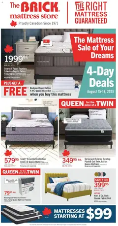 Preview of The Brick - Brick Mattress Store from shop The Brick valid from 15.08.2025