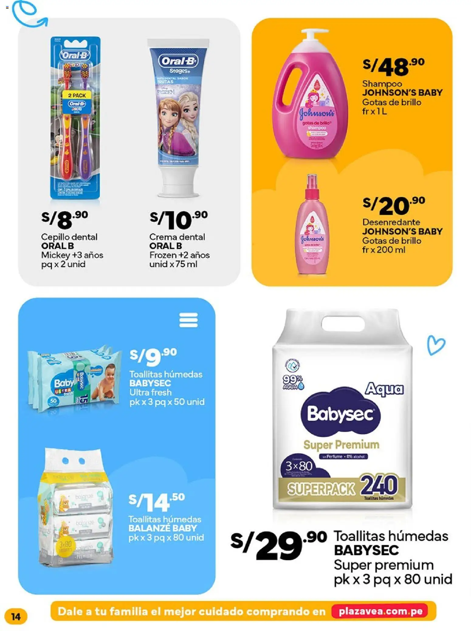 Catálogo Plaza Vea válido desde 16.02.2026 | Página: 14 | Productos: Shampoo, Crema