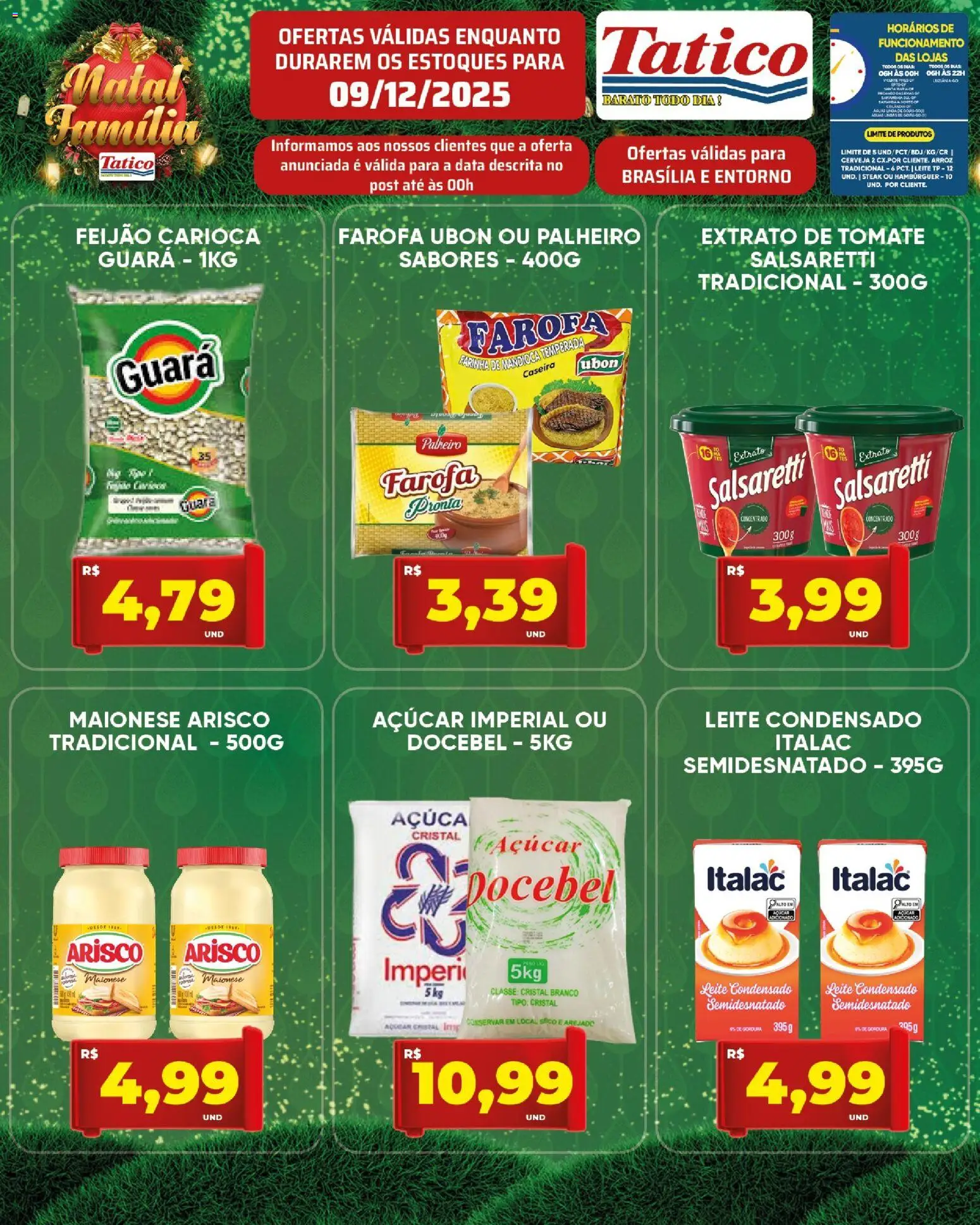 Tatico Folheto - válido de 10.12.2025 | Página: 31 | Produtos: Cerveja, Arroz, Hambúrguer, Leite condensado