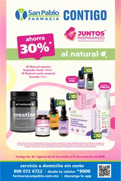 Vista previa de Farmacia San Pablo catálogo, nuevo folleto de la tienda, válido en México a partir del 26.10.2025