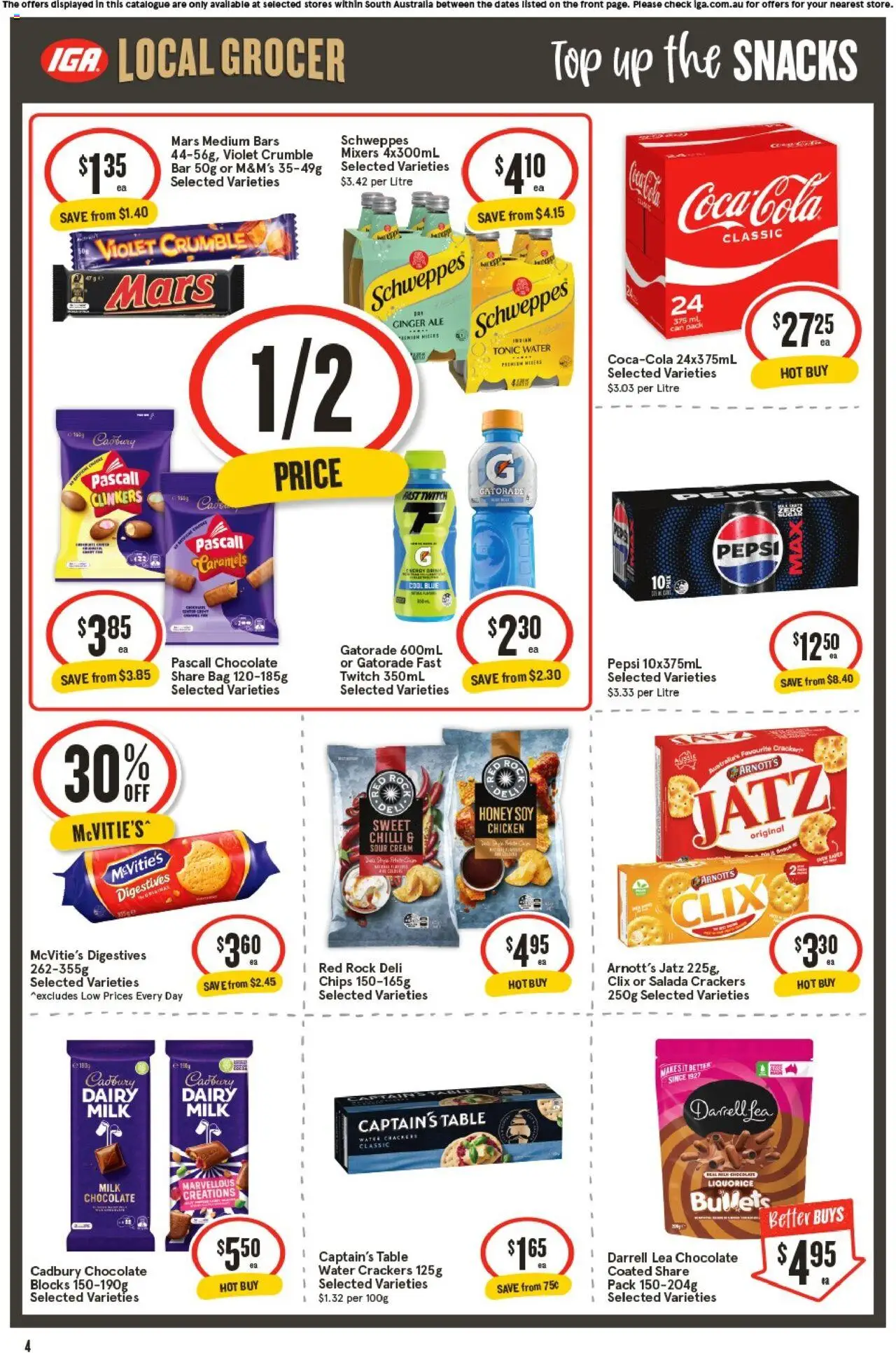 IGA catalogue - valid from 15.10.2025 | Page: 4 | Products: Cheese, Bread, Beef
