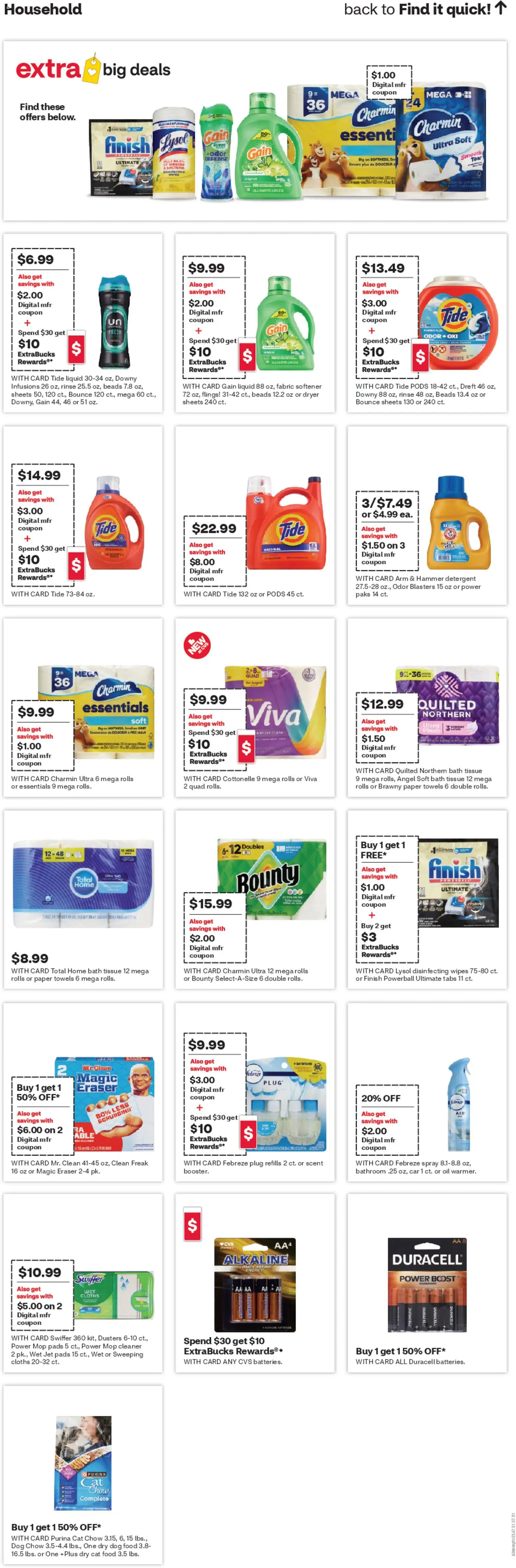 CVS Pharmacy Weekly Ad - WV - valid from 05.04.2026 | Page: 17 | Products: Eraser, Dog Food, Hammer, Fabric softener