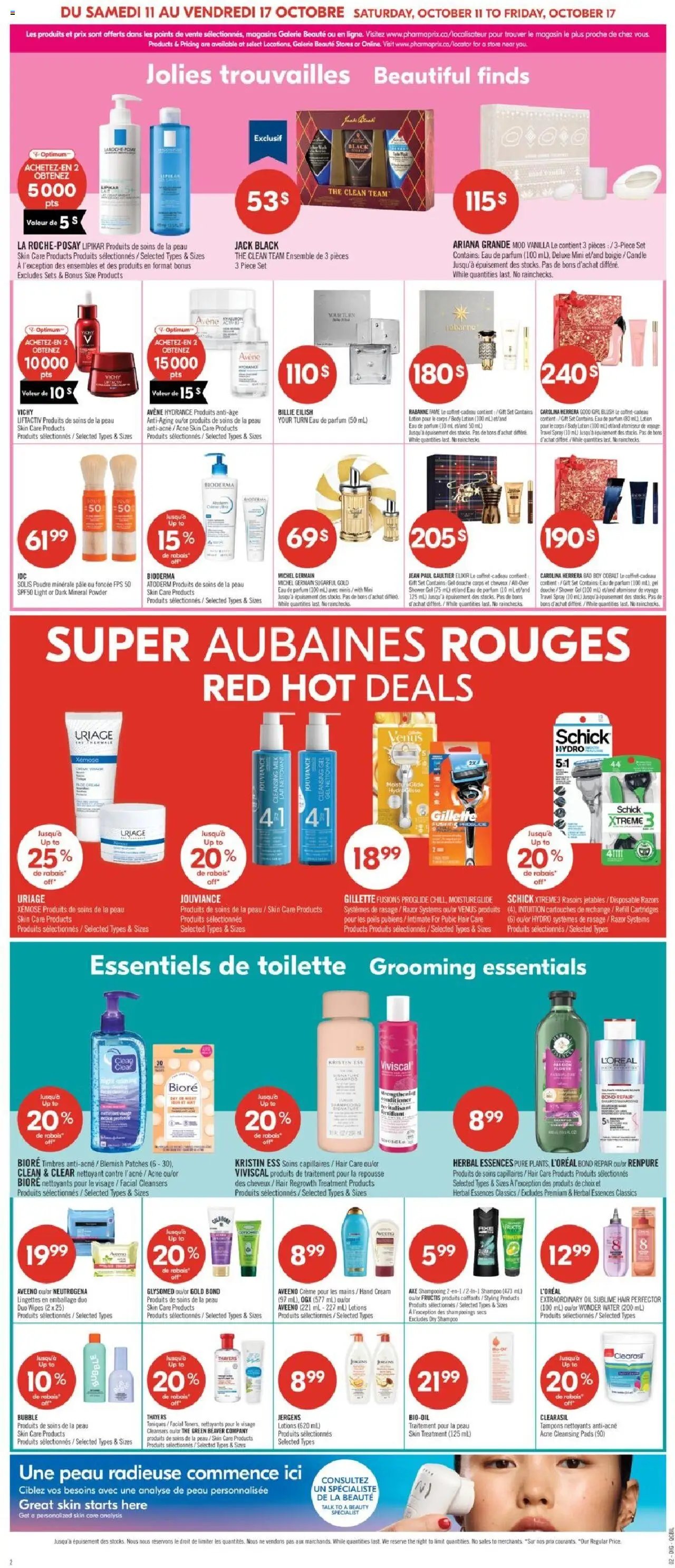 Pharmaprix flyer valid from 11.10.2025 | Page: 8 | Products: Blush, Hand cream, Toilette, Shower
