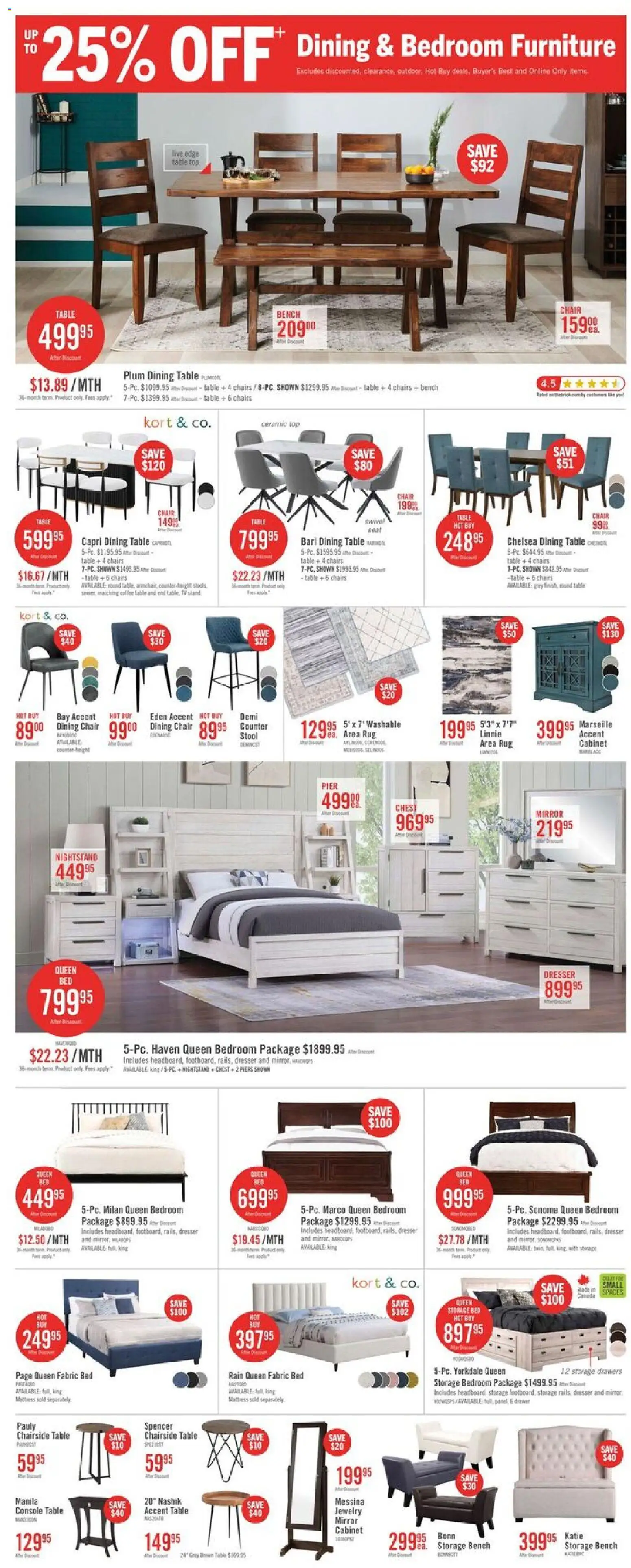 The Brick flyer valid from 30.12.2025 | Page: 11 | Products: Bed, Coffee table, Chair, Mirror