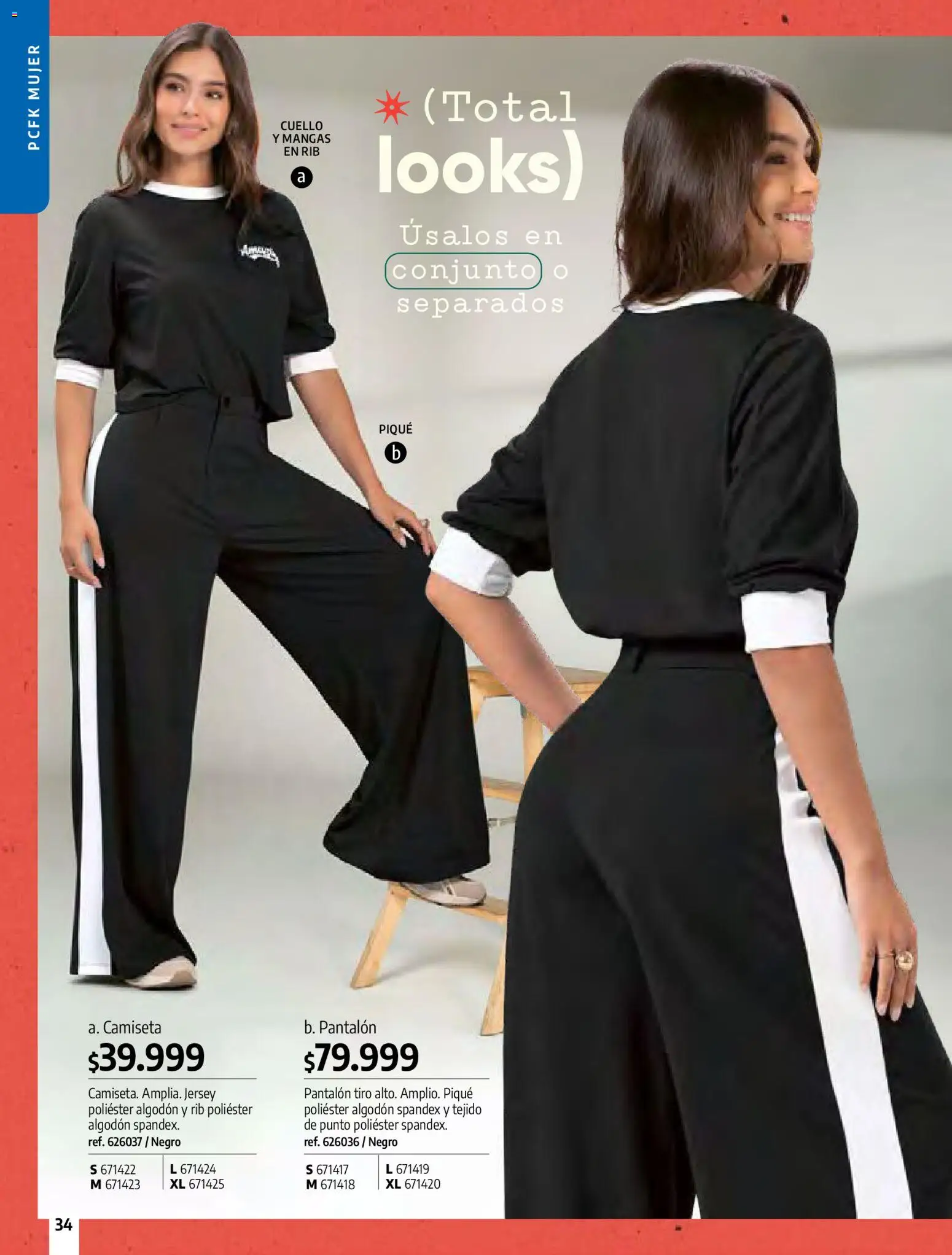 Pacifika revista - valida desde el 01.04.2026 | Página: 34 | Productos: Algodón, Camiseta, Conjunto, Cuello