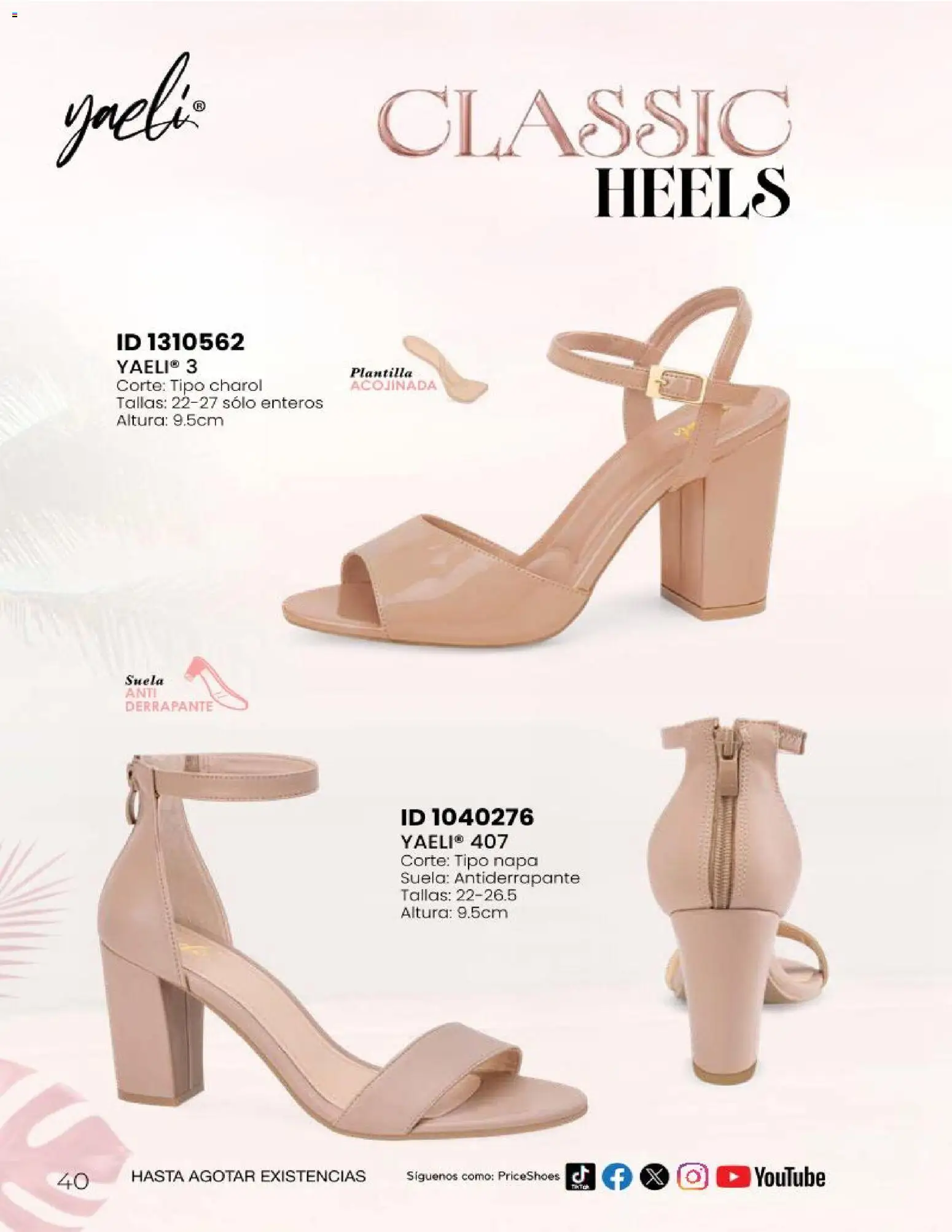 Nuevas ofertas de Price Shoes válidas en toda la República Mexicana desde el 23.04.2026. ¡Encuentra las mejores ofertas en Price Shoes catálogo Sandalias Fiesta & Vestir! | Página: 40