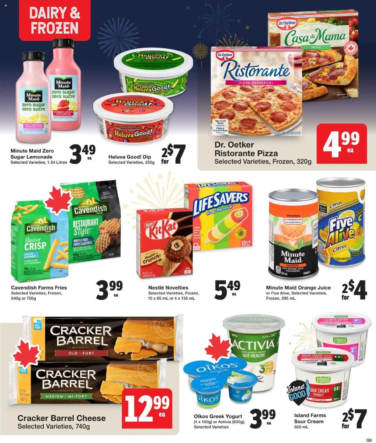 Quality Foods flyer valid from 27.12.2025 | Page: 8 | Products: Sour cream, Cream, Cheese, Juice