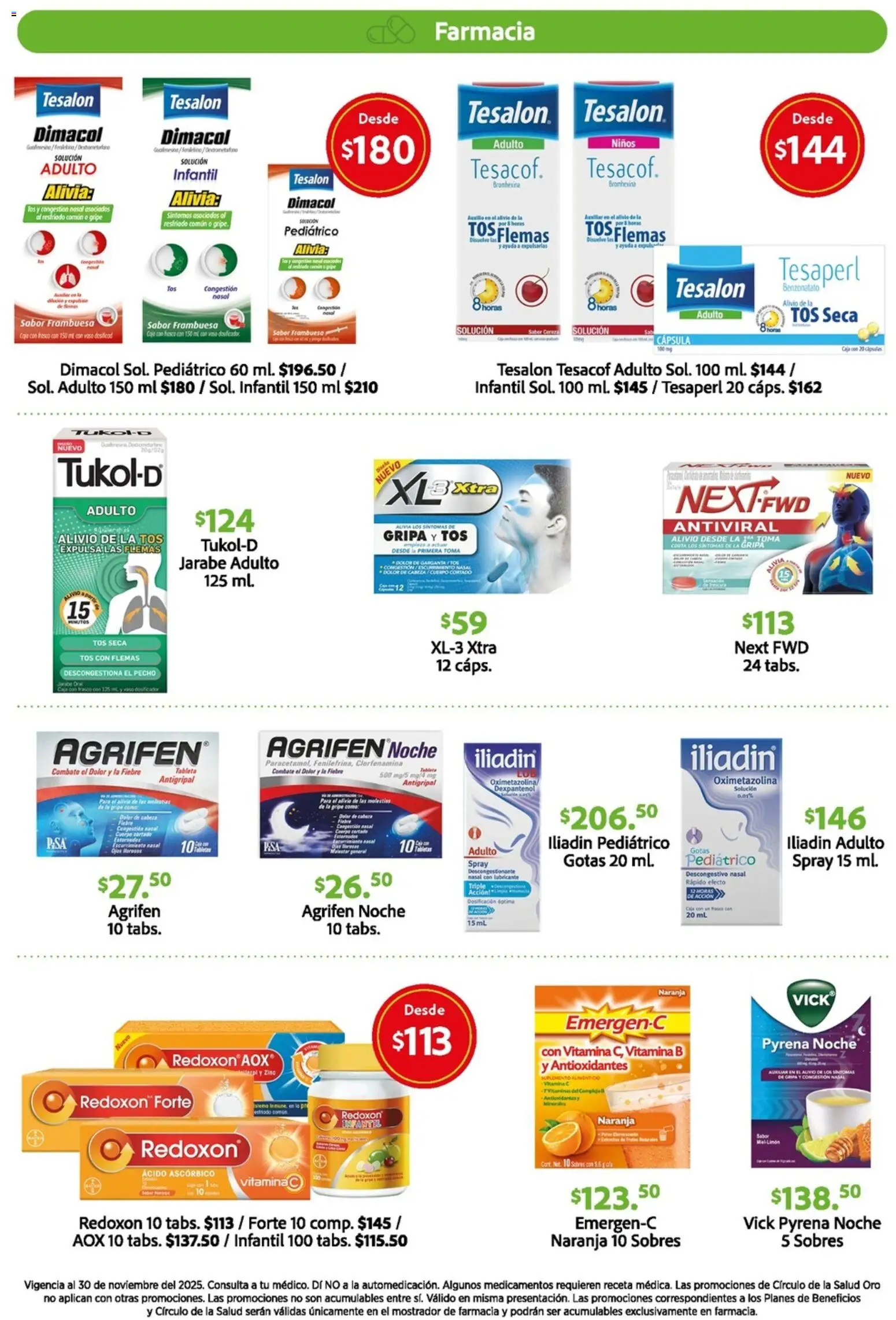 Nuevas ofertas de Farmacias Unión válidas en toda la República Mexicana desde el 01.11.2025. ¡Encuentra las mejores ofertas en Farmacias Unión catálogo! | Página: 6 | Productos: Vitaminas, Té, Caja, Tableta