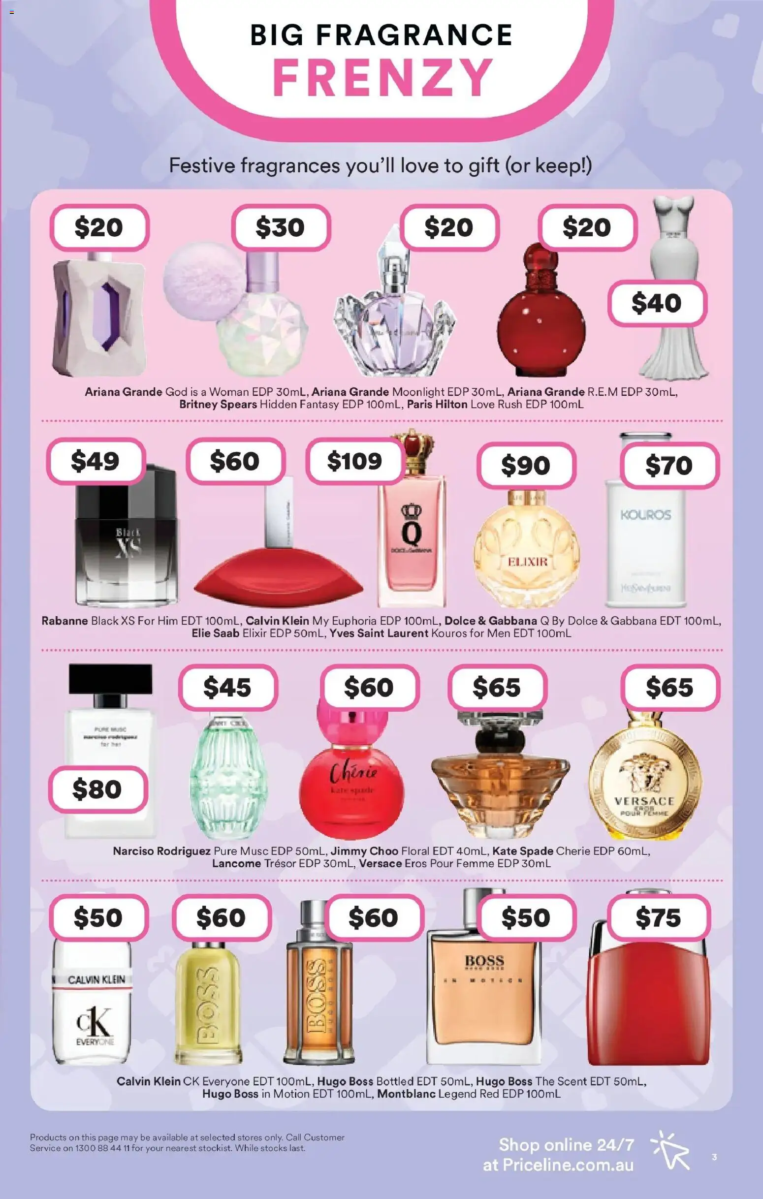 Priceline Pharmacy catalogue - valid from 11.12.2025 | Page: 3 | Products: Floral, Fragrance, Spade
