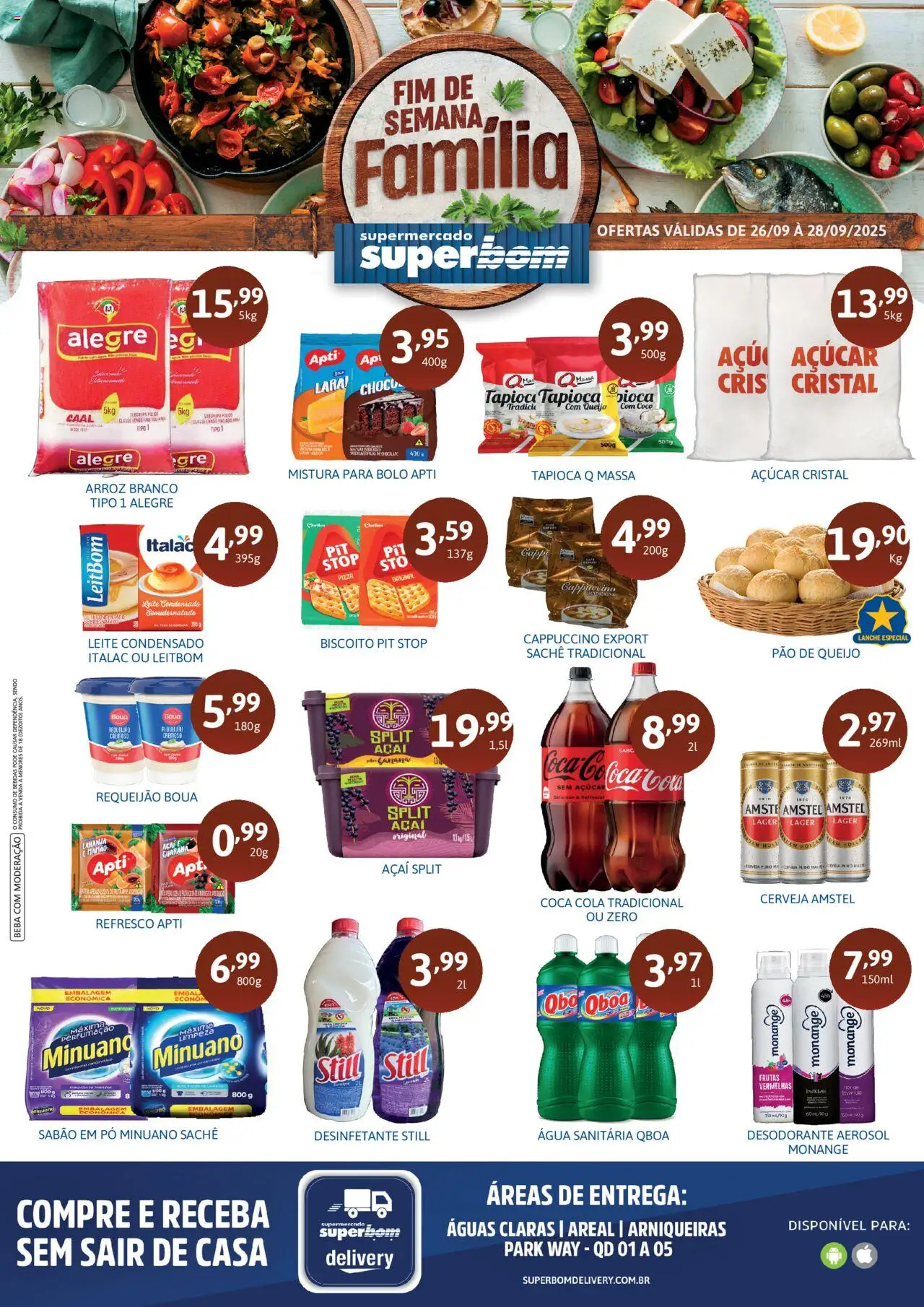 Superbom Folheto - válido de 26.09.2025 | Página: 1 | Produtos: Pó, Cerveja, Leite condensado, Água sanitária