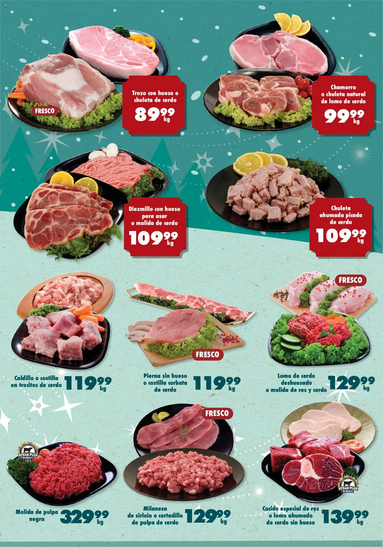 Nuevas ofertas de S-Mart válidas en toda la República Mexicana desde el 04.11.2025. ¡Encuentra las mejores ofertas en S-Mart folleto Ofertas de Feria Juárez! | Página: 3 | Productos: Milanesa, Cerdo, Res, Corbata