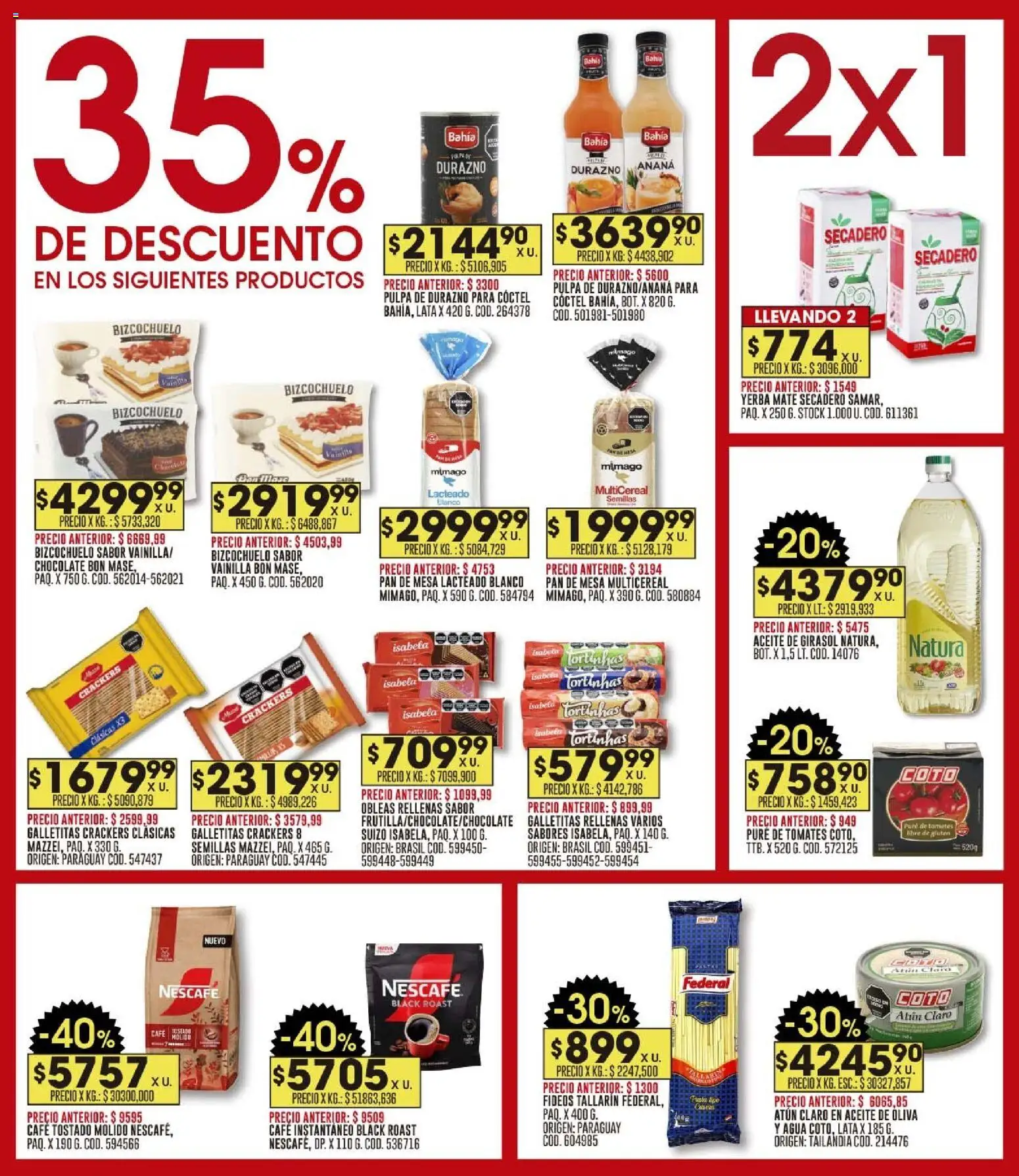 Coto - Ofertas fin │ válido desde el 26.01.2026 | Página: 10 | Productos: Mesa, Ananá, Agua, Semillas